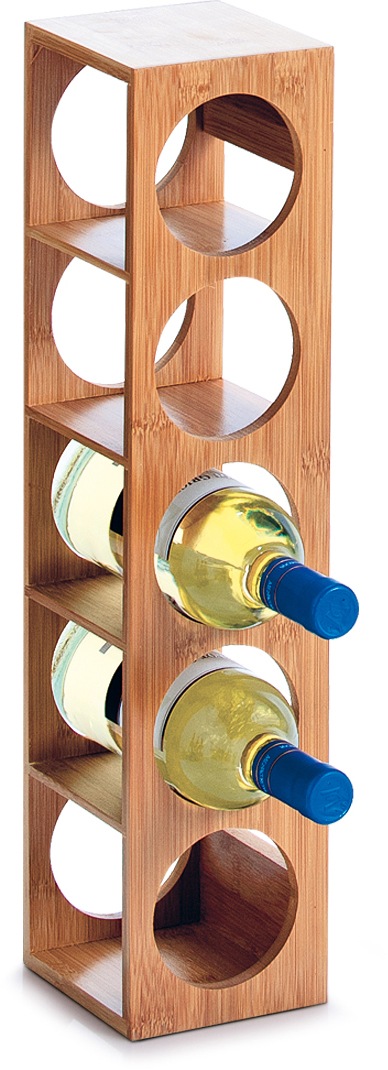 Zeller Present Weinregal »Bamboo«, für bis zu 5 Weinflaschen geeignet
