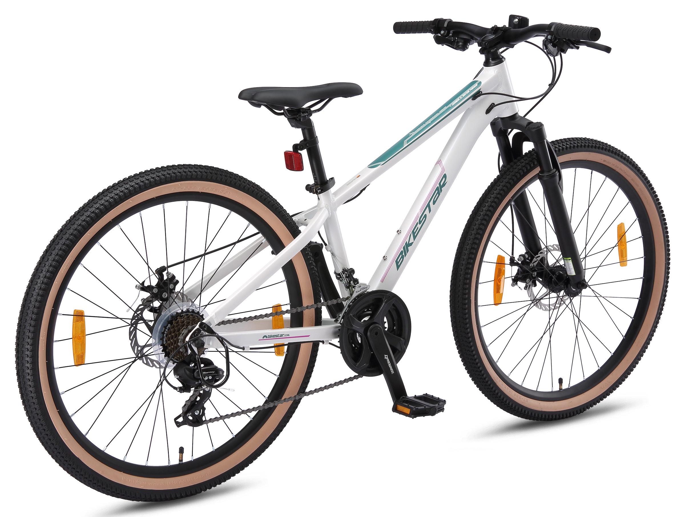 Bikestar Mountainbike 21 Gang Shimano RD-TY300 Schaltwerk Kettenschaltung für Damen und Herren, Kettenschaltung