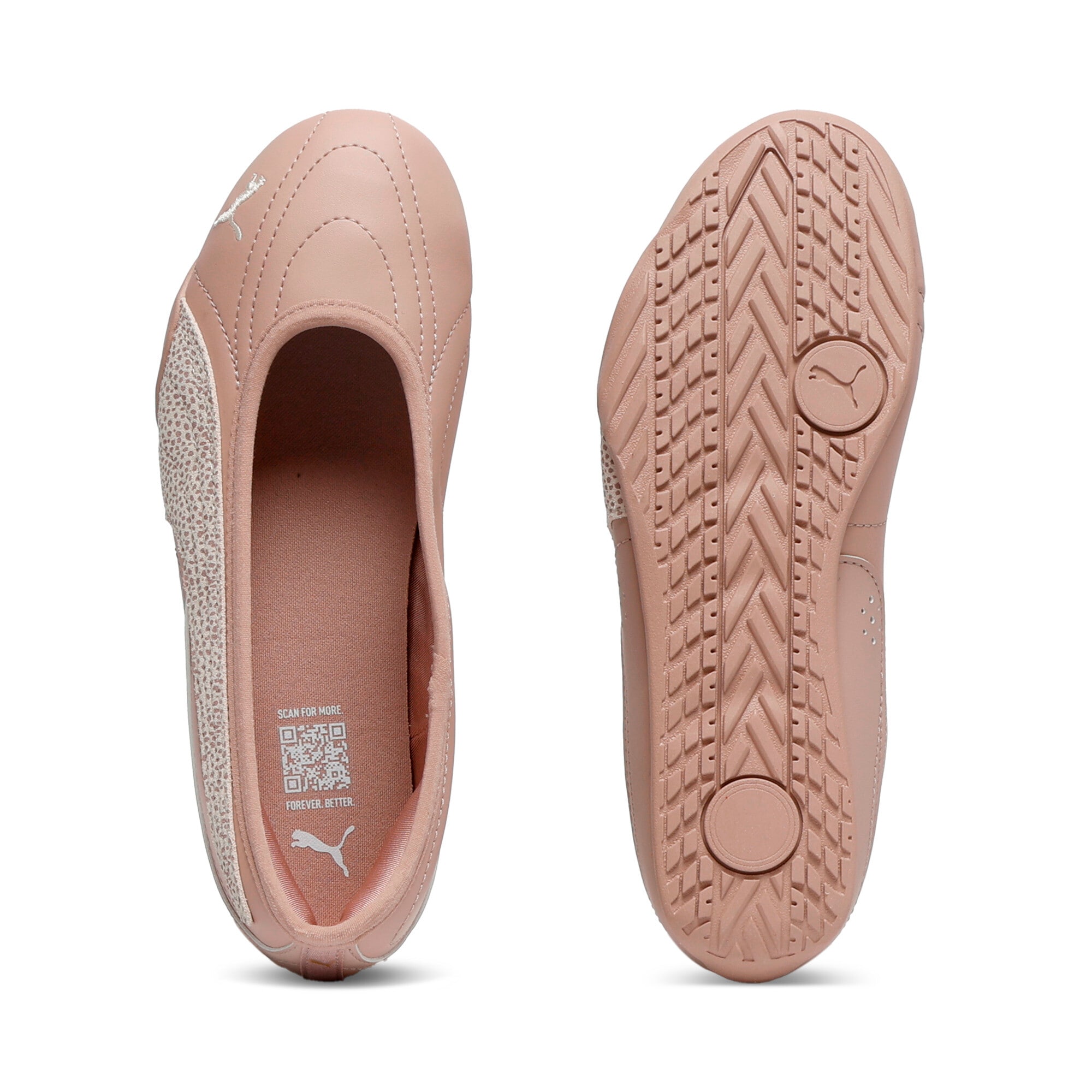 PUMA Sneaker »CATCH SOLEIL BALLERINA TOPCAT«  mit Leo-Print, leicht profilierte Gummi-Laufsohle