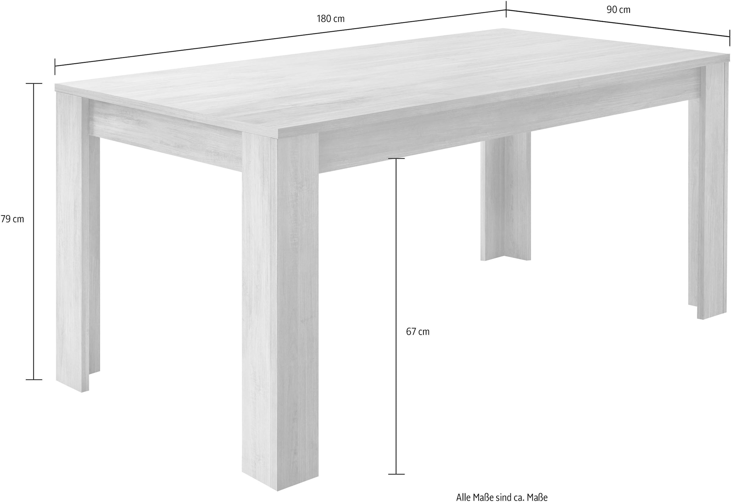 INOSIGN Esstisch »Rimini«, Breite 180 cm