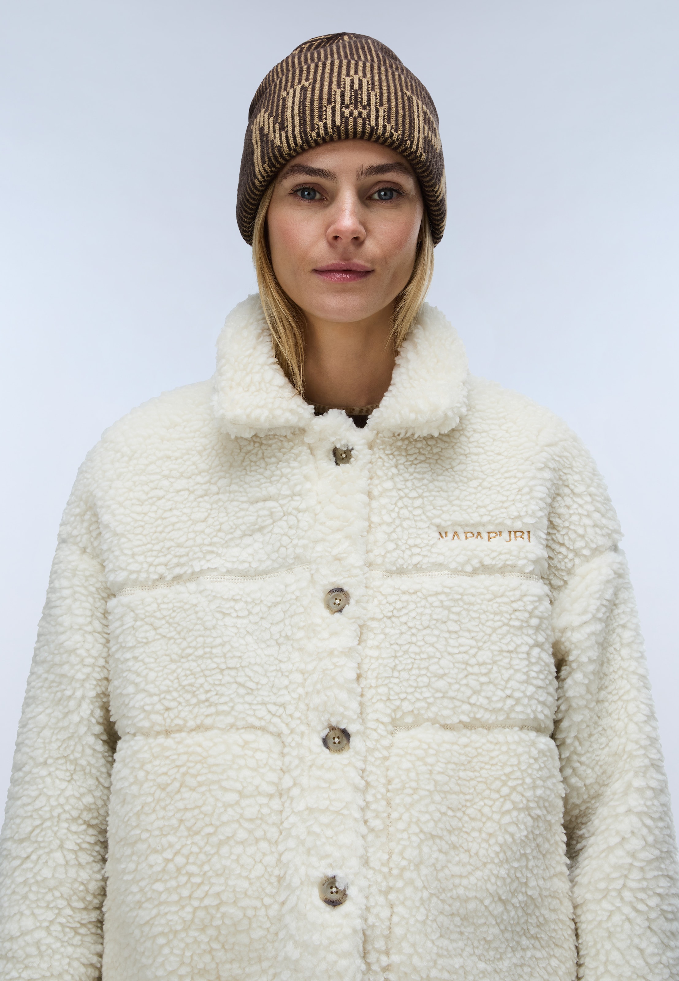 Napapijri Fleecejacke »T-SAMA W BEIGE DIMITY« für sportliche Looks, als leichte Zwischenschicht, an kühleren Tagen