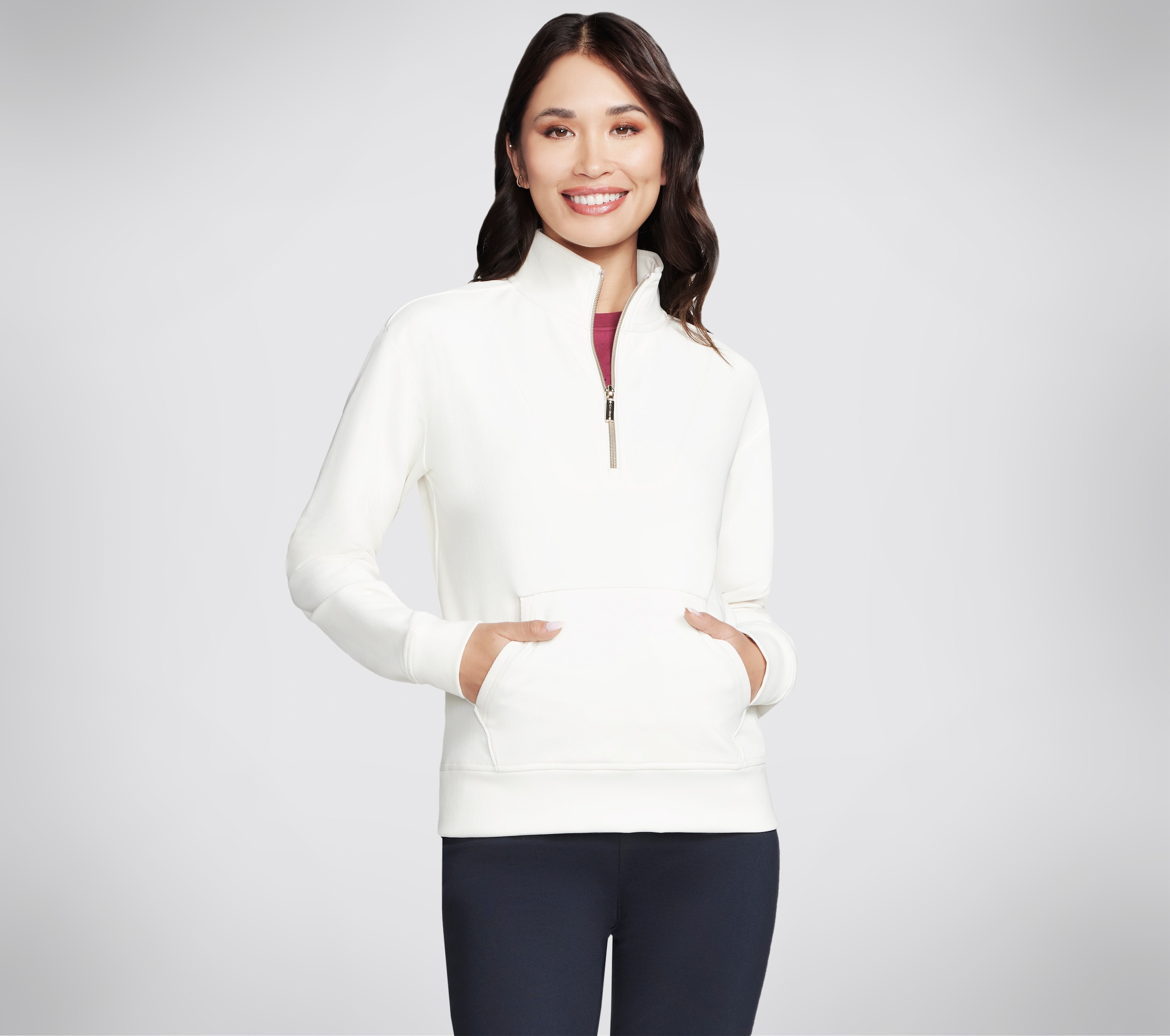 Skechers Rollkragenpullover »GOLUXE RIB 1/4 ZIP«