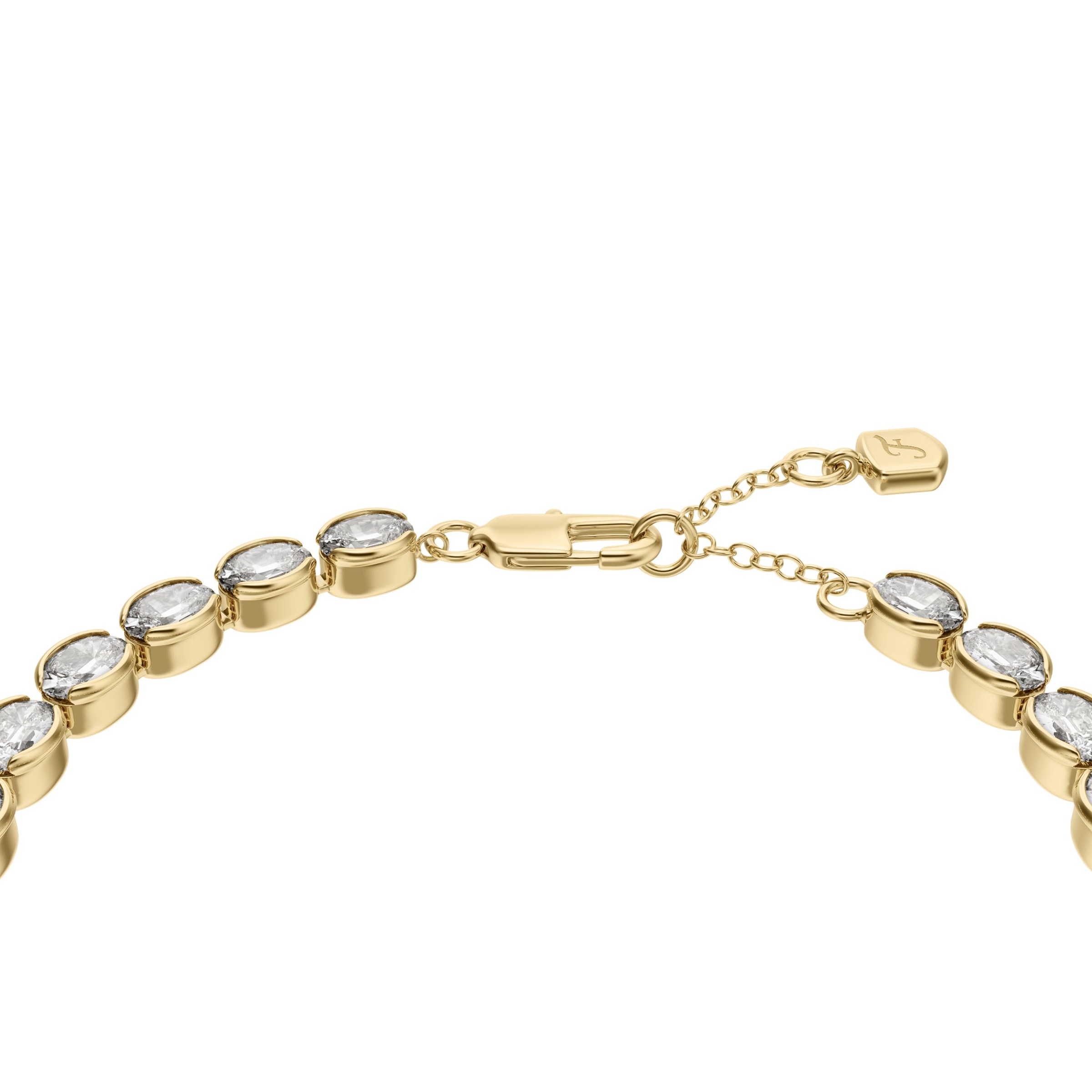 Fossil Tennisarmband »Ellis« mit Glasstein