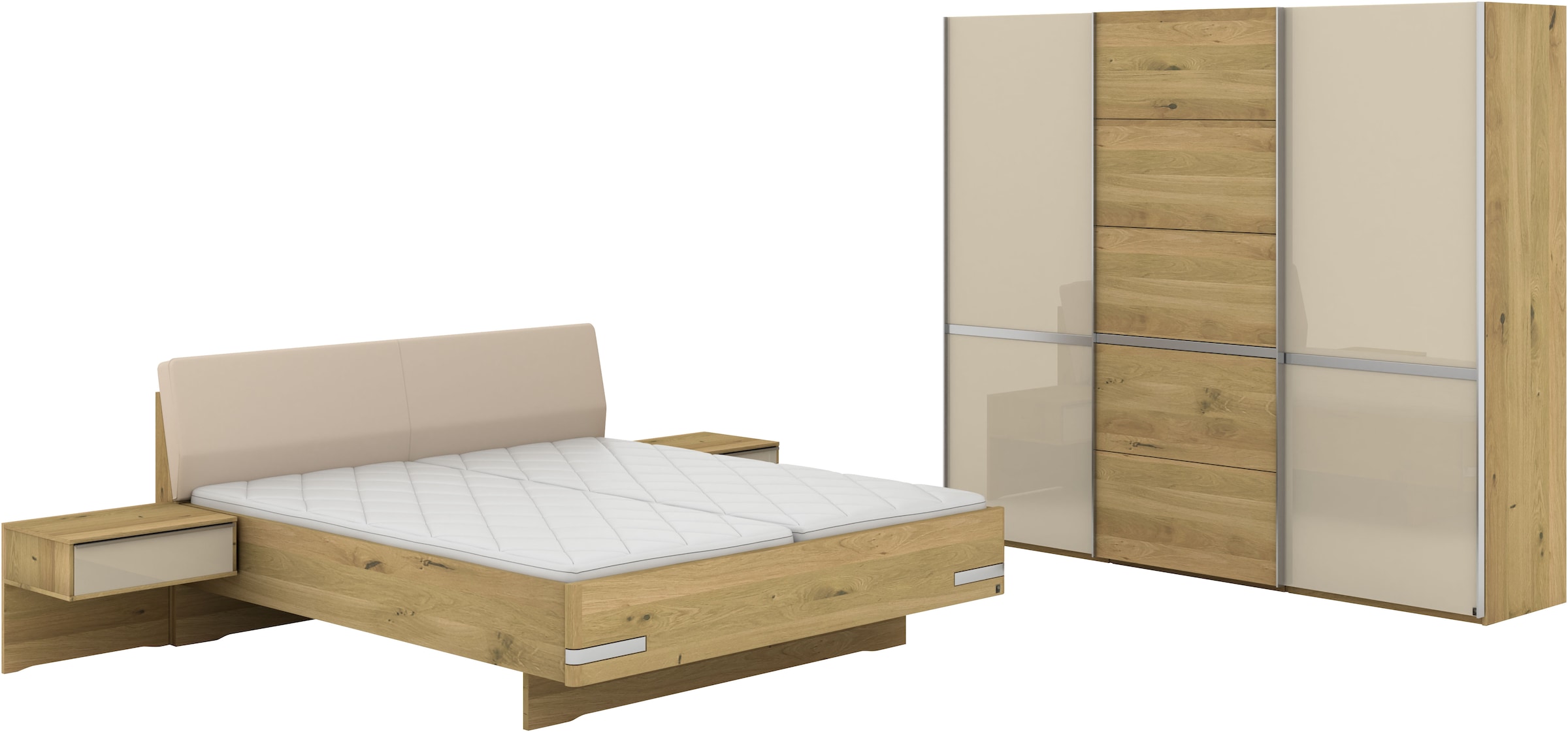 Musterring Schlafzimmer-Set "Savona, Kleiderschrank, Bett & Nachtkommoden, günstig online kaufen