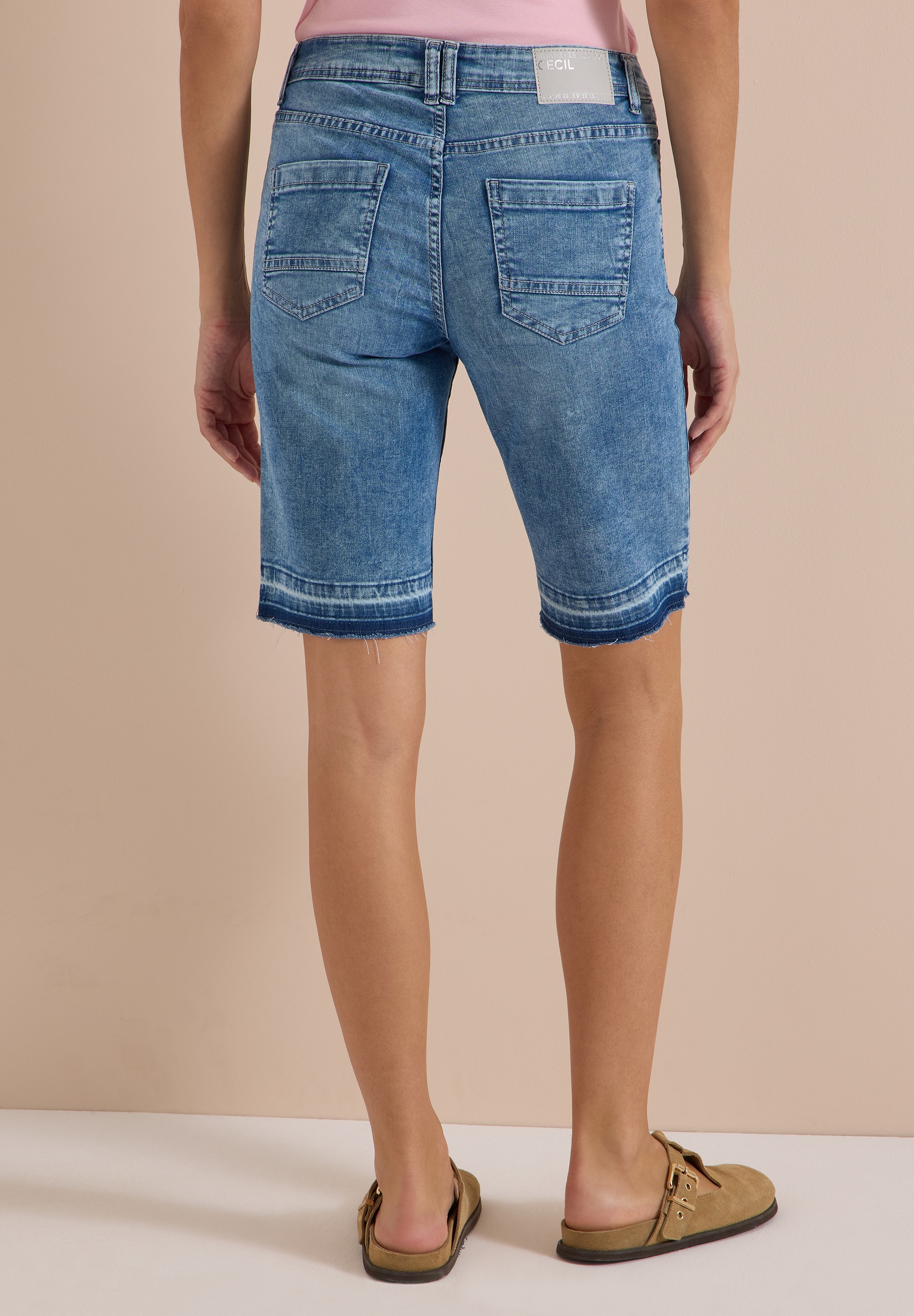 Cecil Bermudas »Style Neele«  Sommer-Jeans_Bermuda im Loose Fit / mit modischem Saum