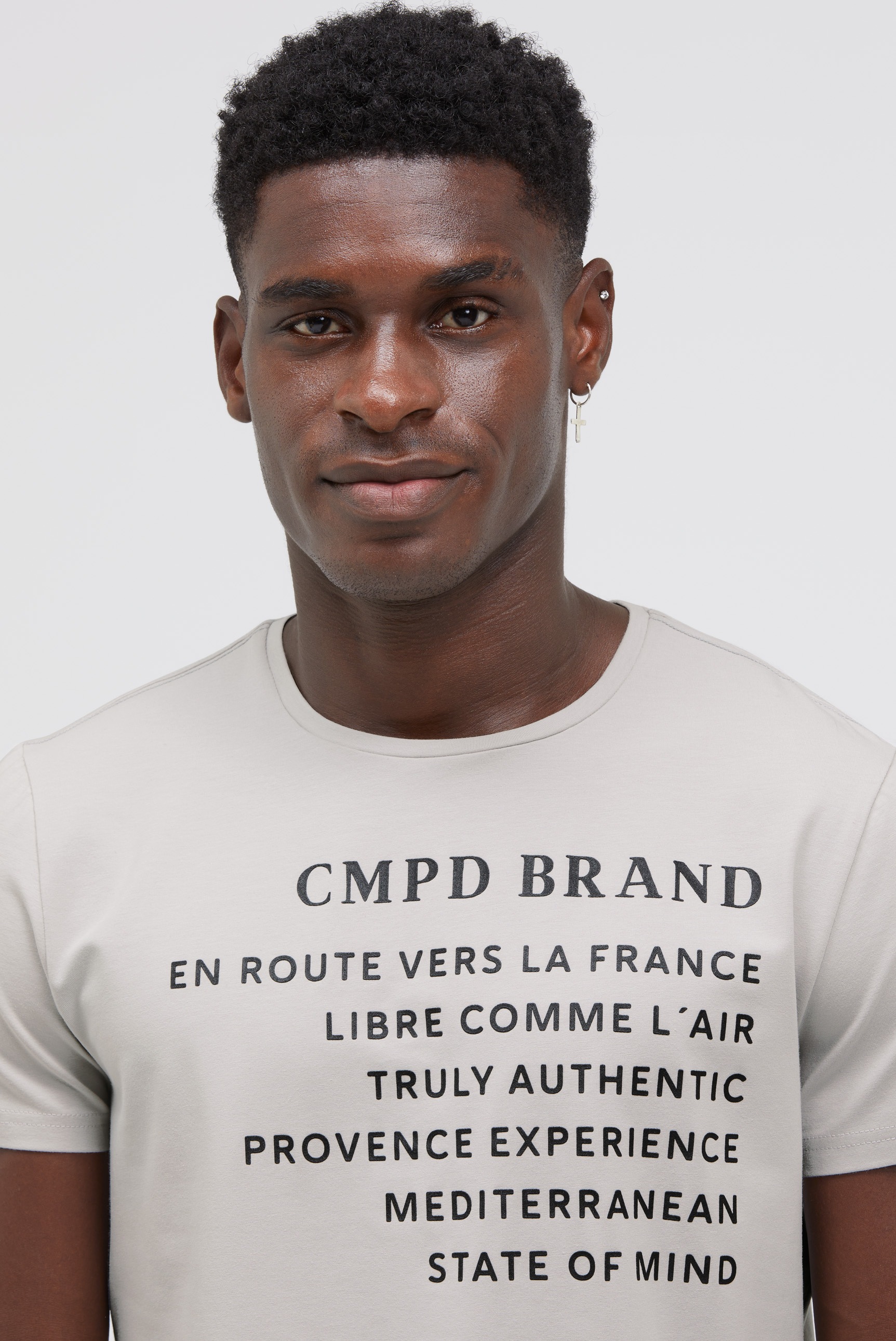 CMPD Rundhalsshirt mit Baumwolle