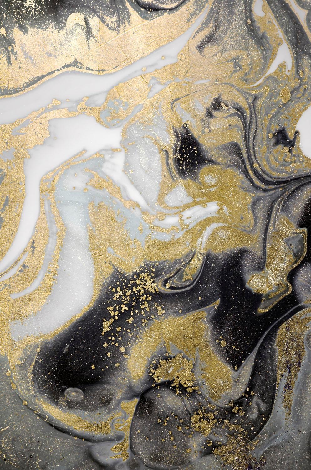 queence Acrylglasbild »Abstrakte Kunst mit Glitzer-Effekt«, Kunst-Gemälde-Abstrakt-klassische Fantasie, Fine Art-Print in Galeriequalität