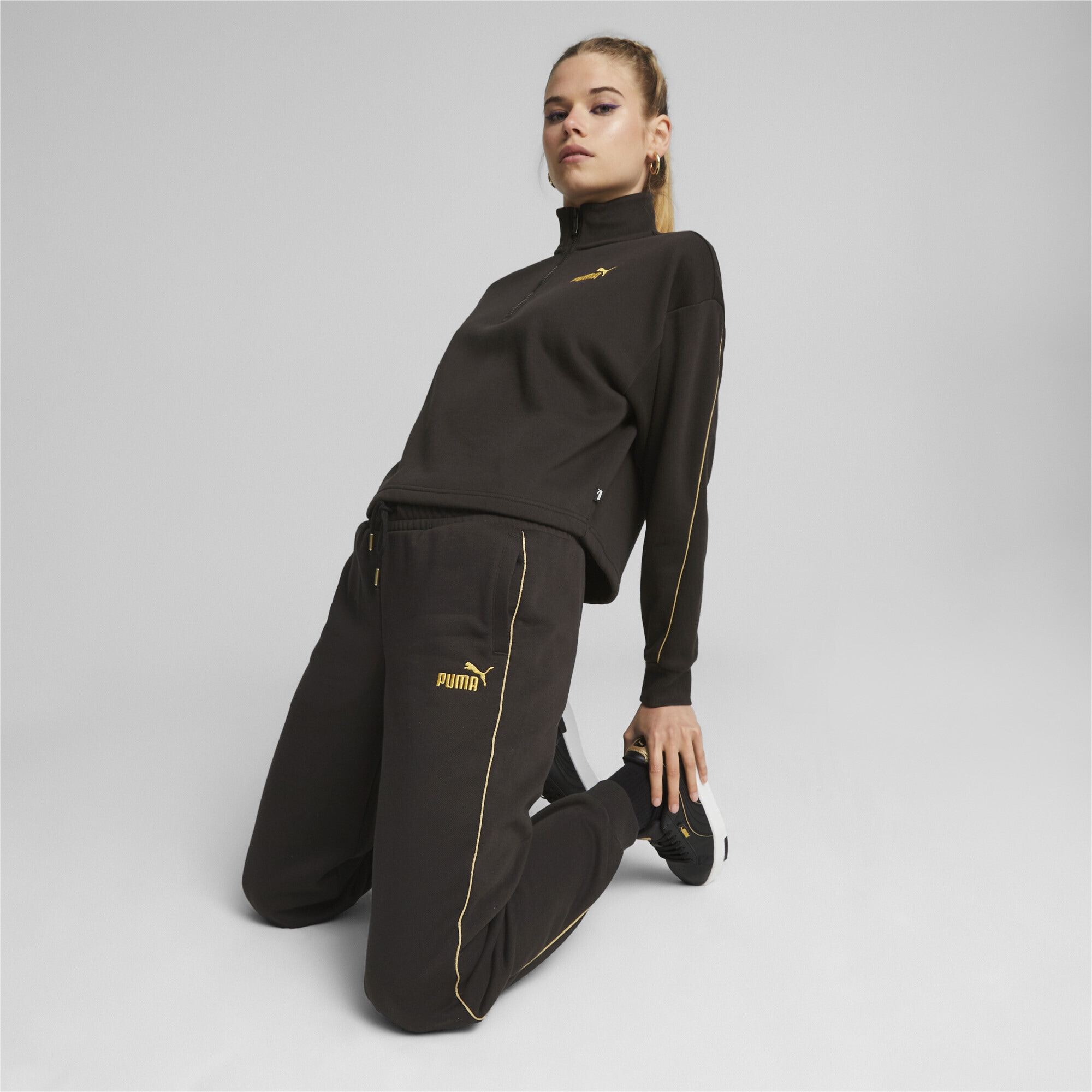 PUMA Sweatshirt »ESS+ MINIMAL GOLD Half-Zip Damen« bestellen | BAUR