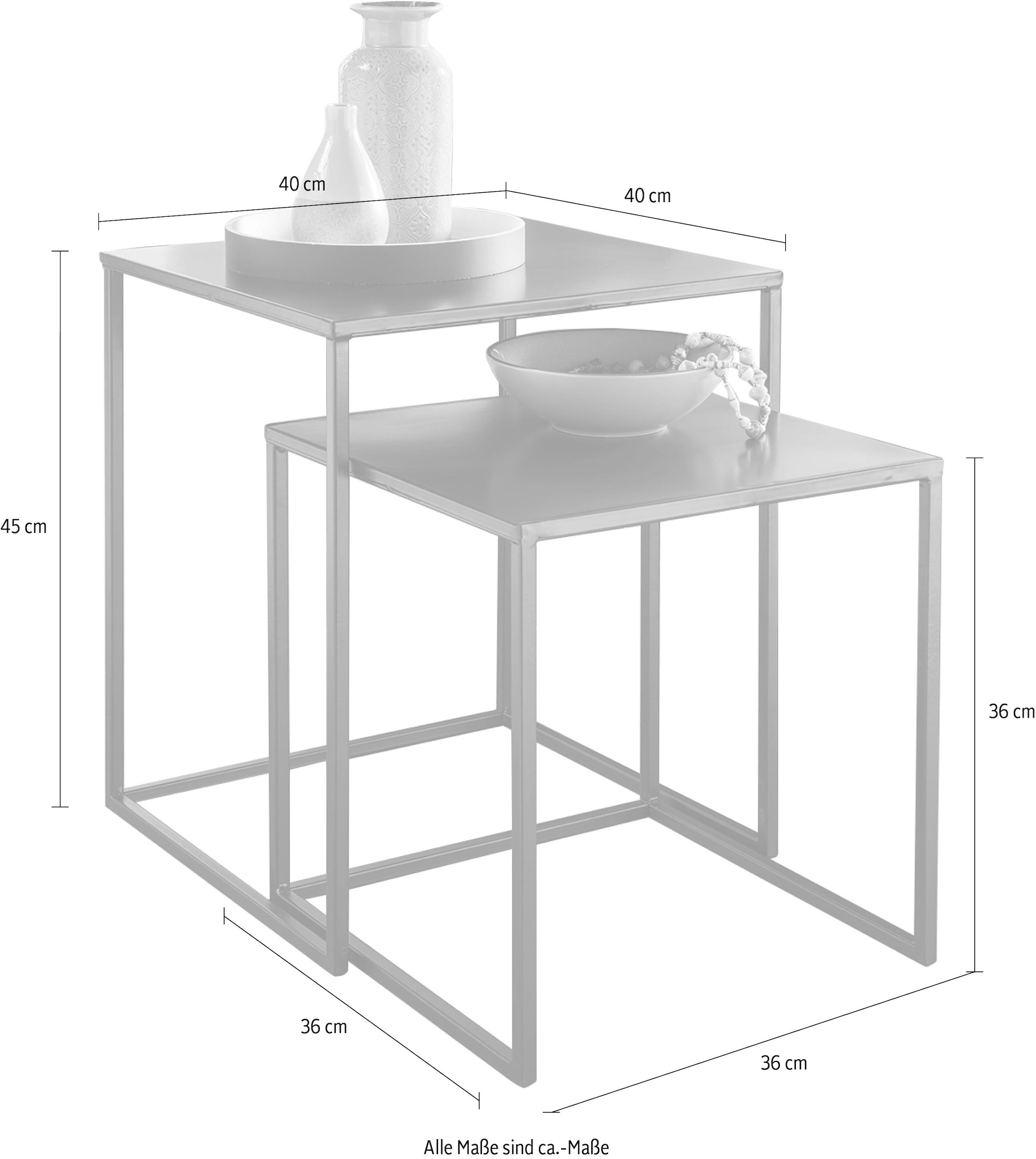 Paroli Beistelltisch, (Set), 2 er Set
