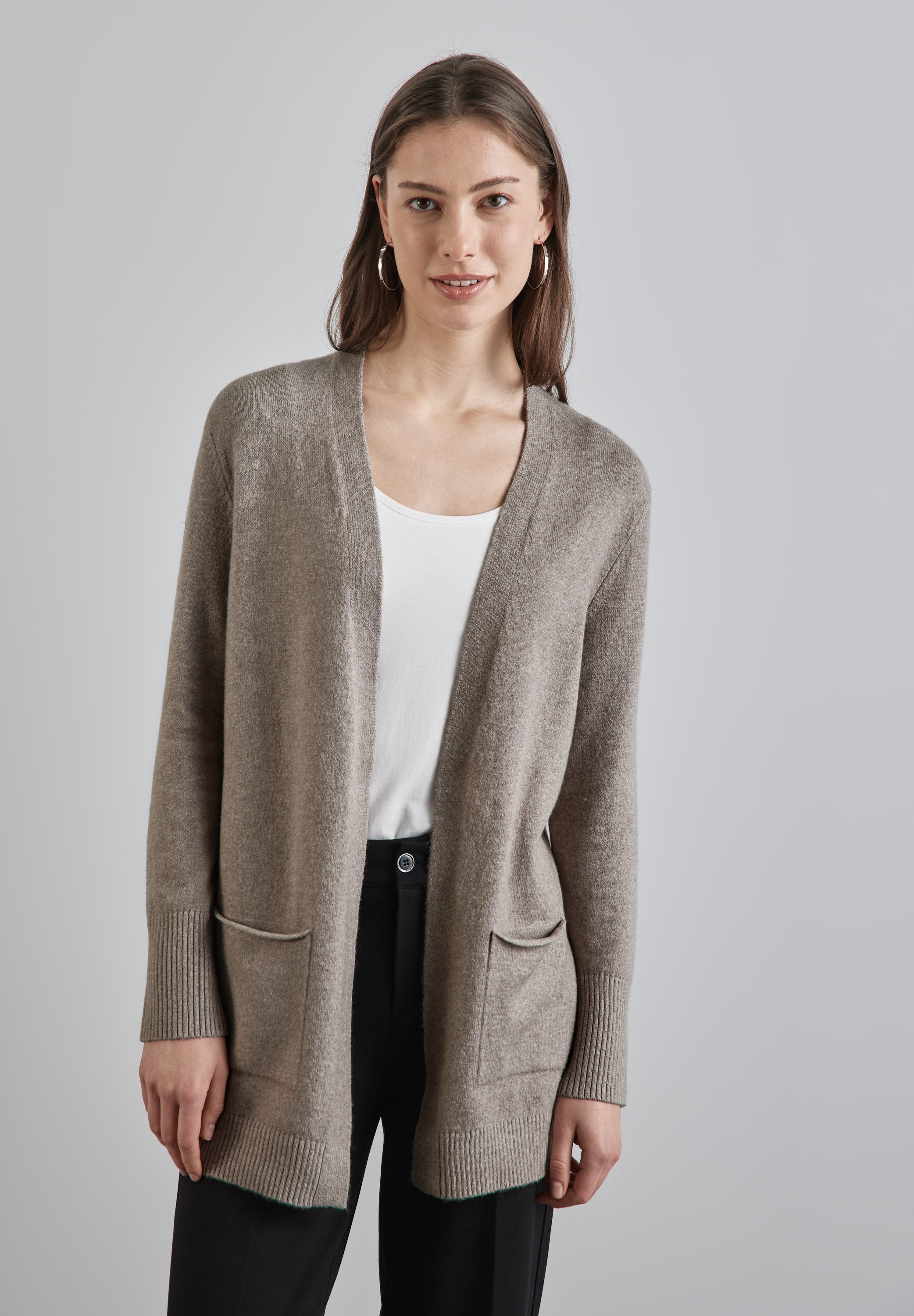 STREET ONE Cardigan, aus Baumwolle mit Stretchanteil günstig online kaufen