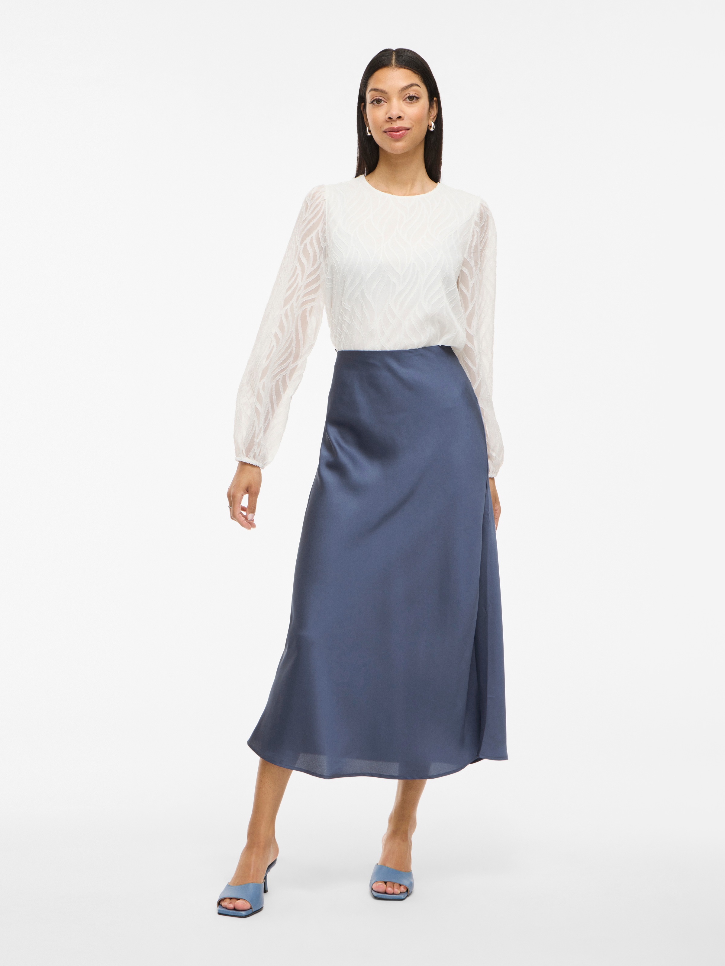 Thumbnail - Vila Maxirock "VIELLETTE HW LONG SKIRT - NOOS"