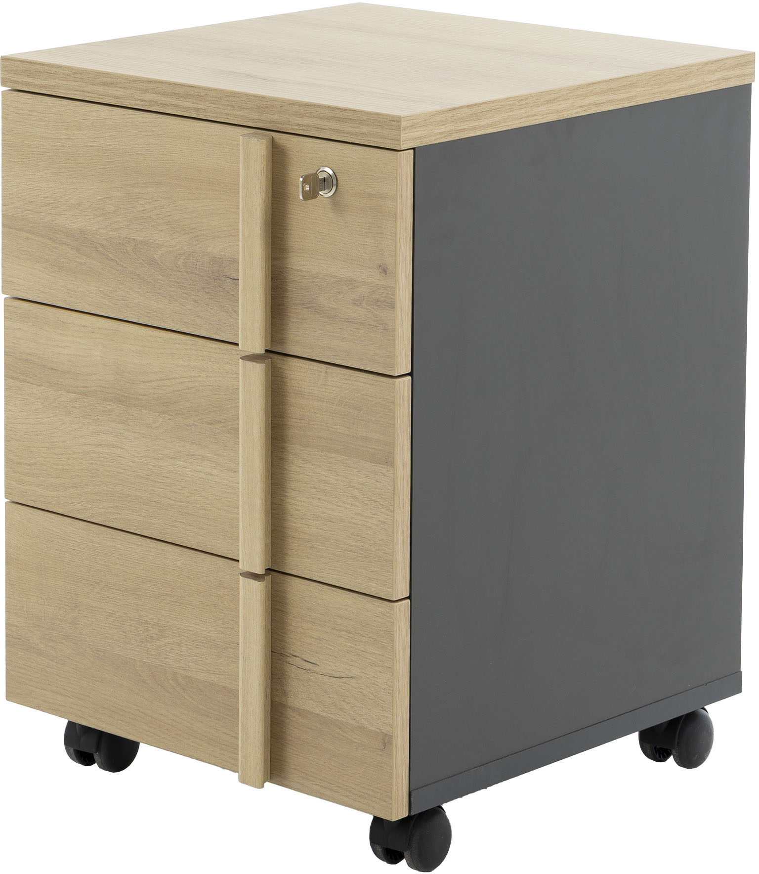 Gami Rollladenschrank "ITALIC" Funktional und mobil – passt perfekt unter Ihren Schreibtisch