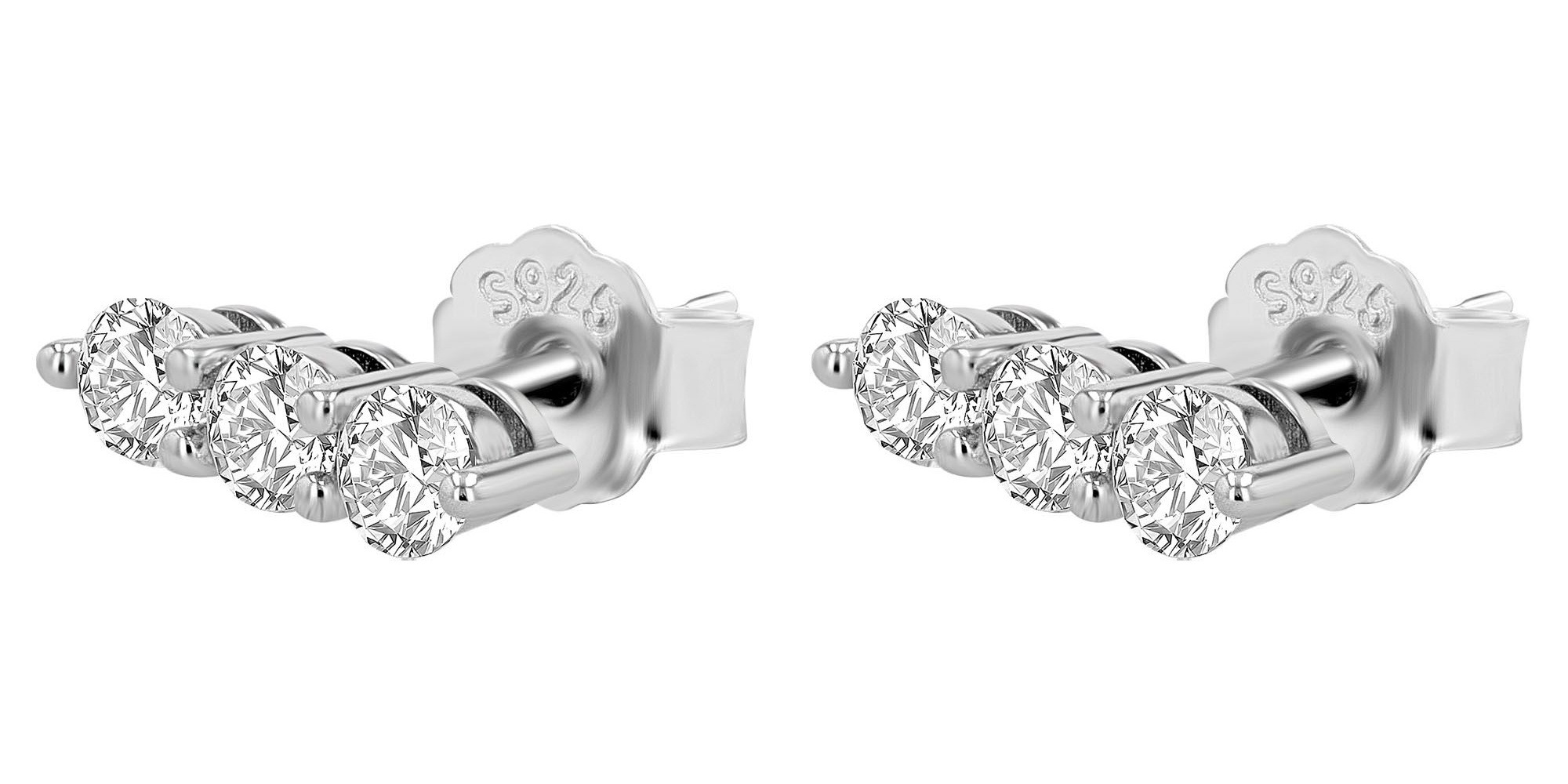 Paar Ohrhänger ADELIA´S "Damen Ohrringe – Ohrstecker aus 925 Silber", Damen, Gr. Damen, Silber 925 (Sterlingsilber), silber, Ohrringe, Eine schöne Geschenkidee für jeden Anlass 6