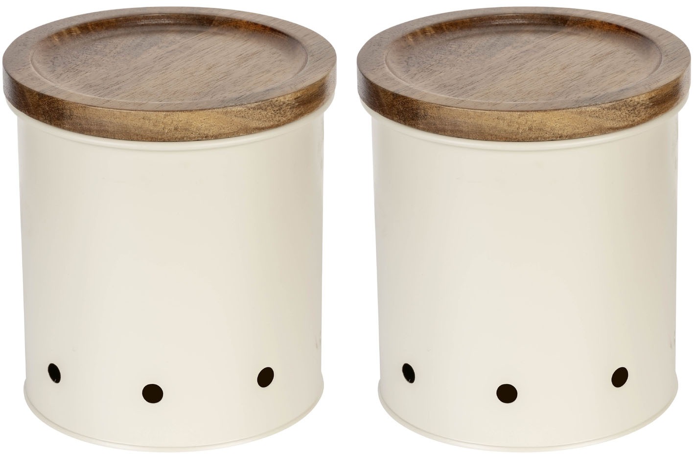 WENKO Vorratsdose »Modell Aria«, (Set, 2 tlg.), Aufbewahrungsdosen für Lebensmittel mit Deckel & Luftlöchern, 1,6 L