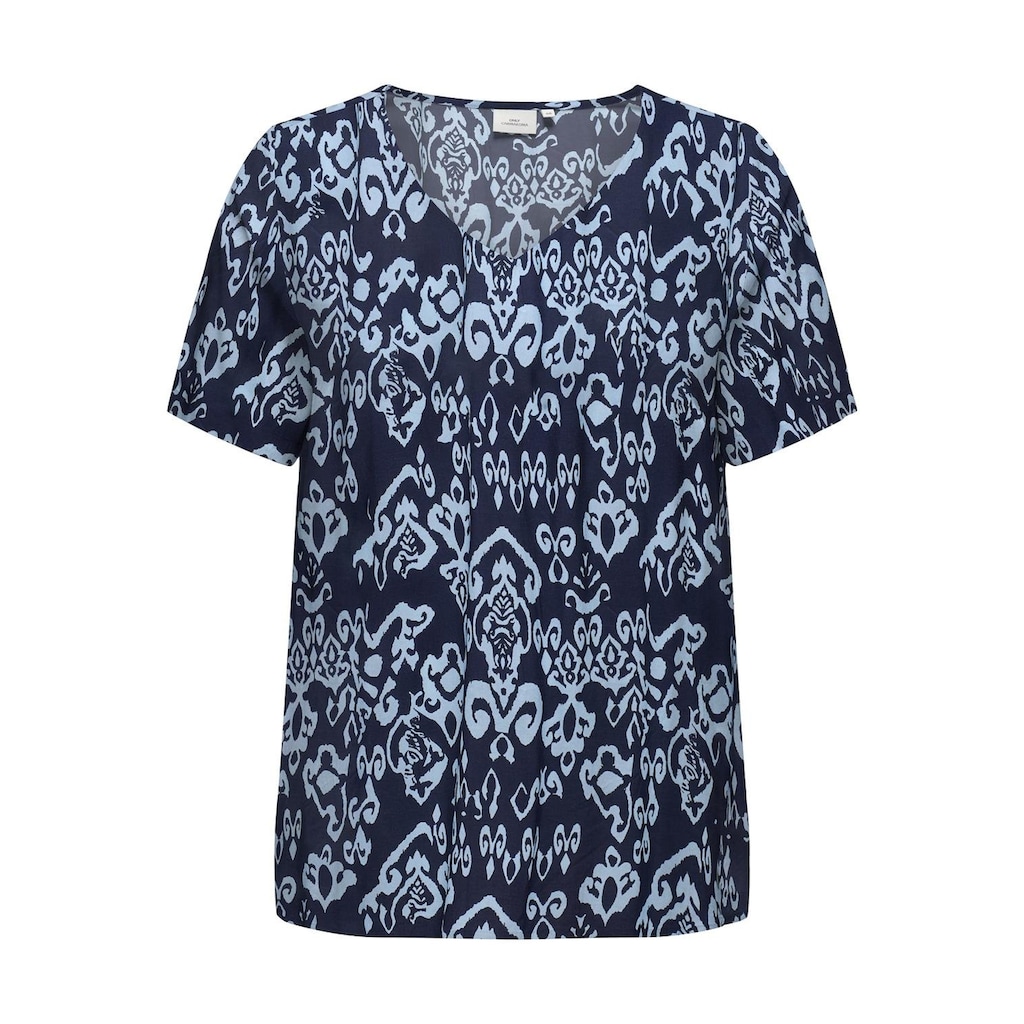 ONLY CARMAKOMA V-Shirt »CARMARRAKESH LIFE SS TOP V-NECK AOP«