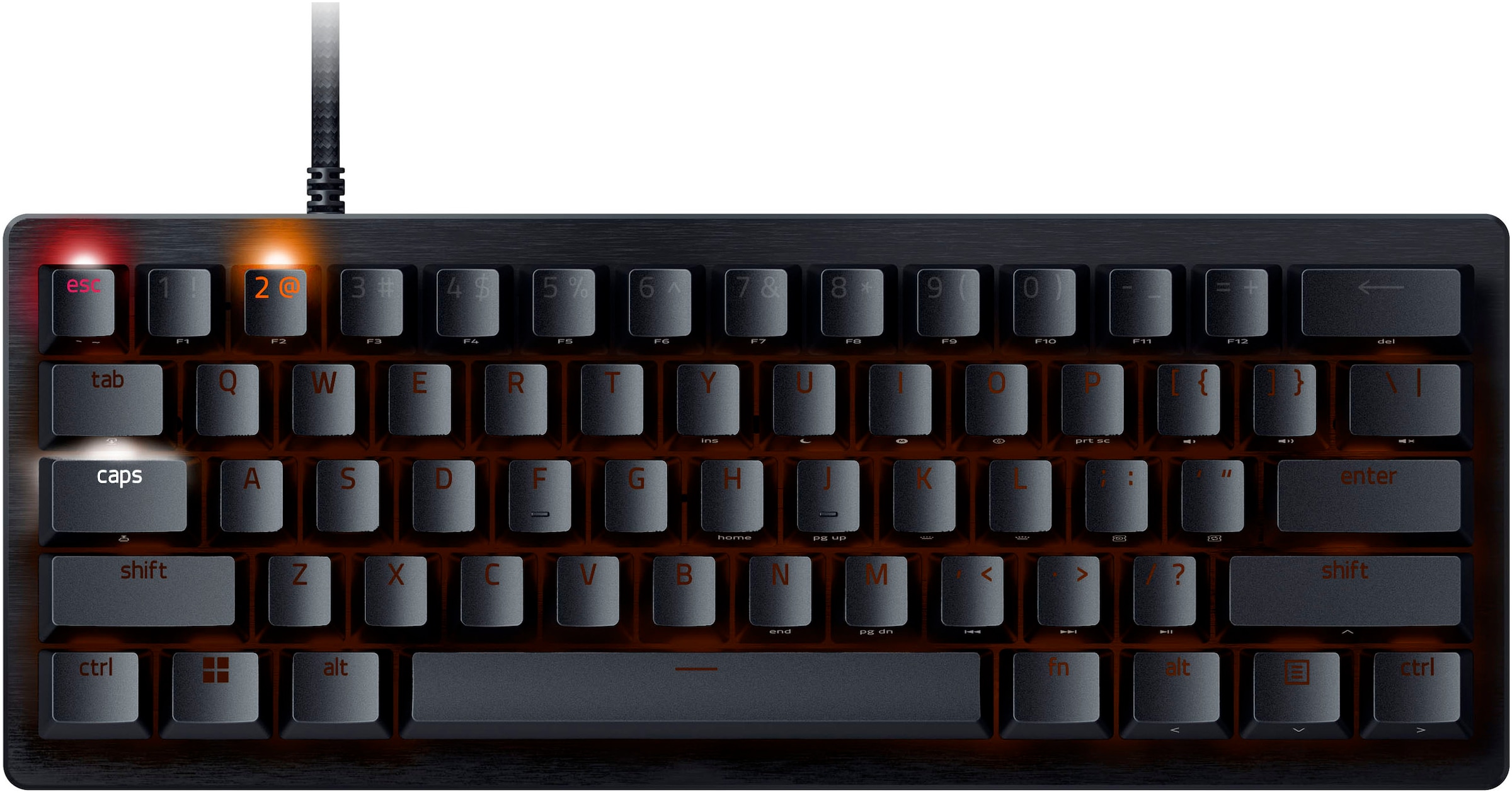 RAZER Gaming-Tastatur »Huntsman V3 Pro Mini DE Layout«, (Funktionstasten-Makrotasten-Profil-Speicher-USB-Anschluss)