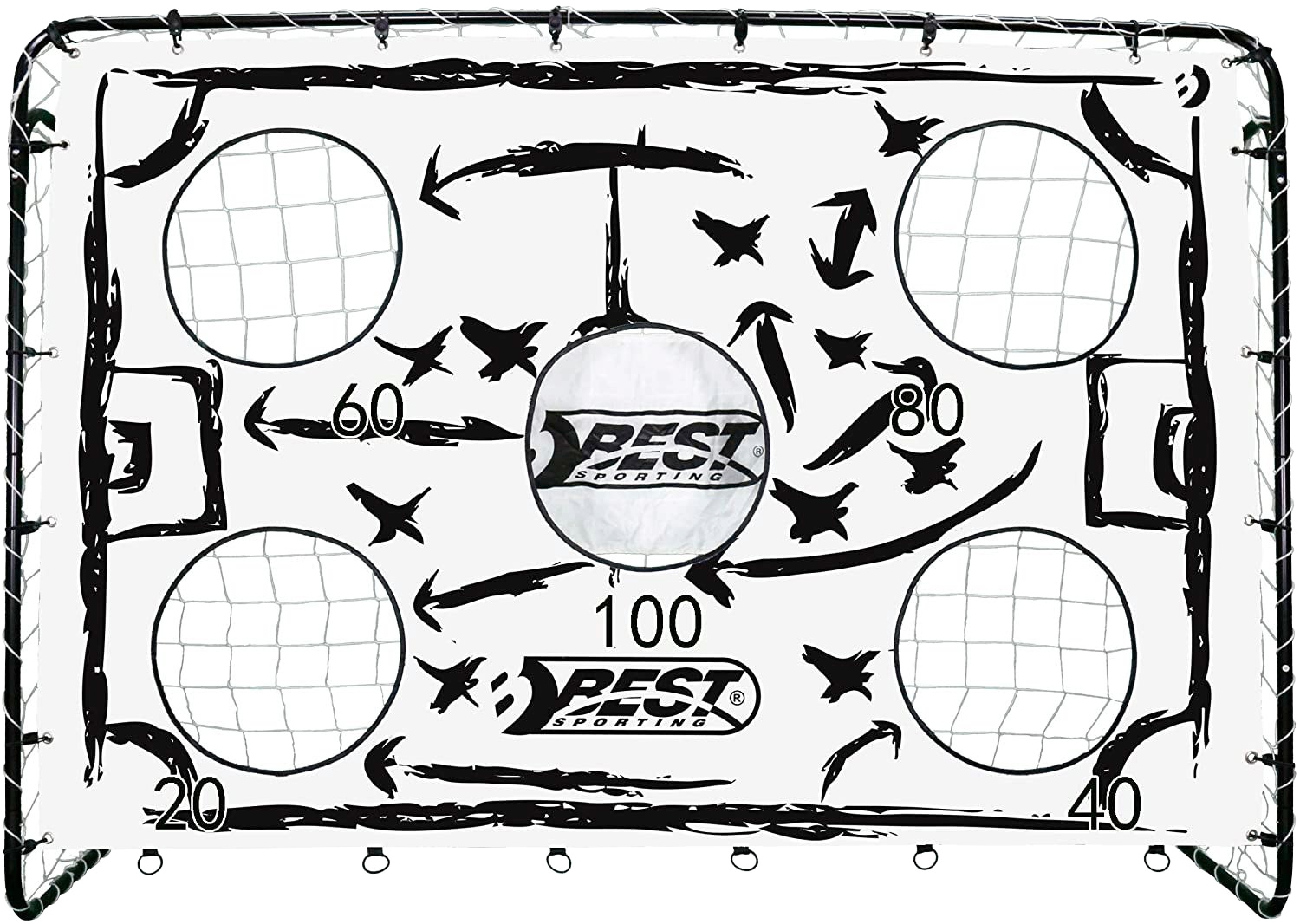 Hudora Fußballtor »TAKTIK«, BxLxH: 76x213x152 cm, mit Torwand