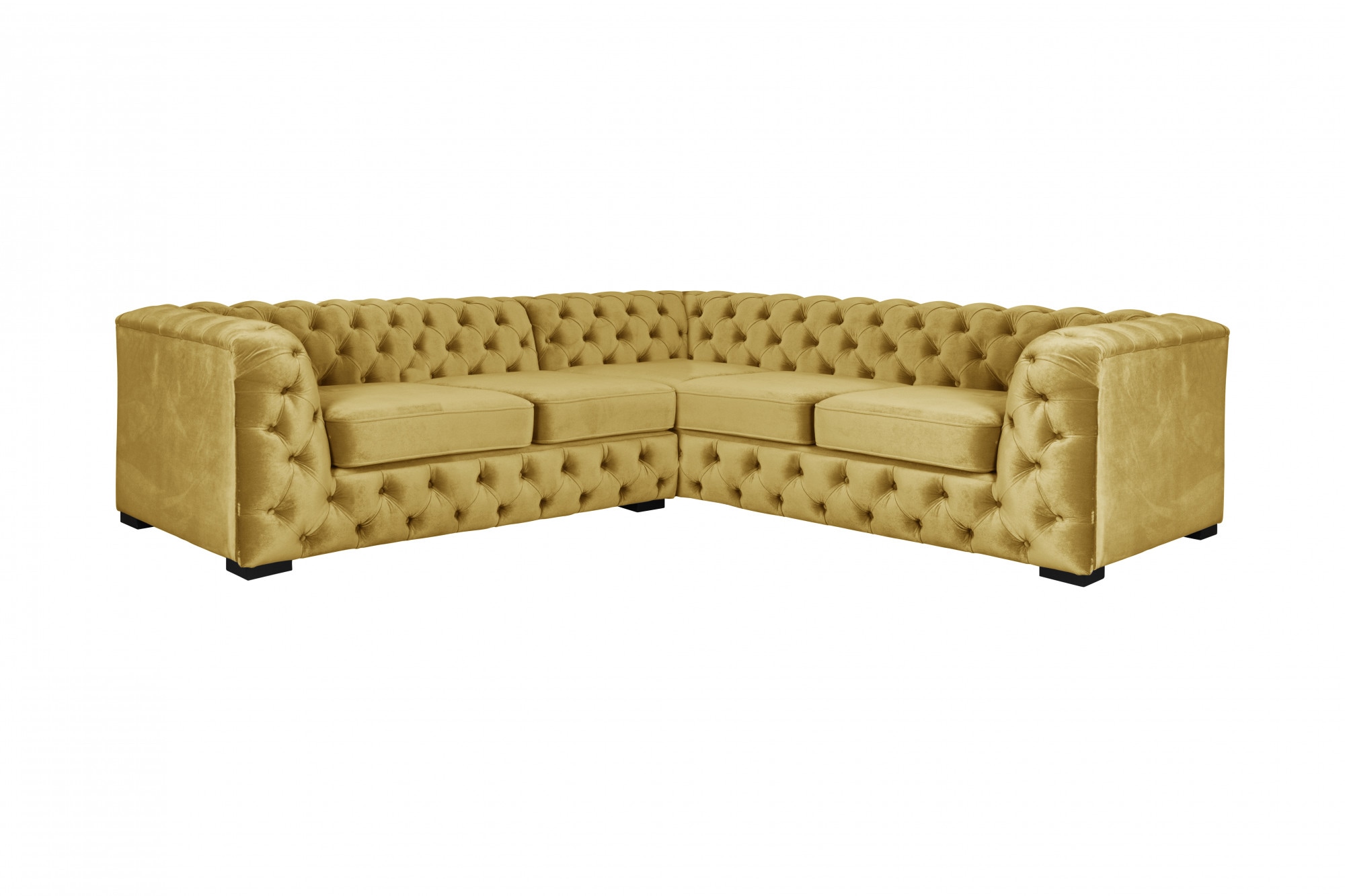 Guido Maria Kretschmer Home&Living Chesterfield-Sofa "KALINA L-Form", hochwertige Chesterfield-Ausführung, sehr hochwert