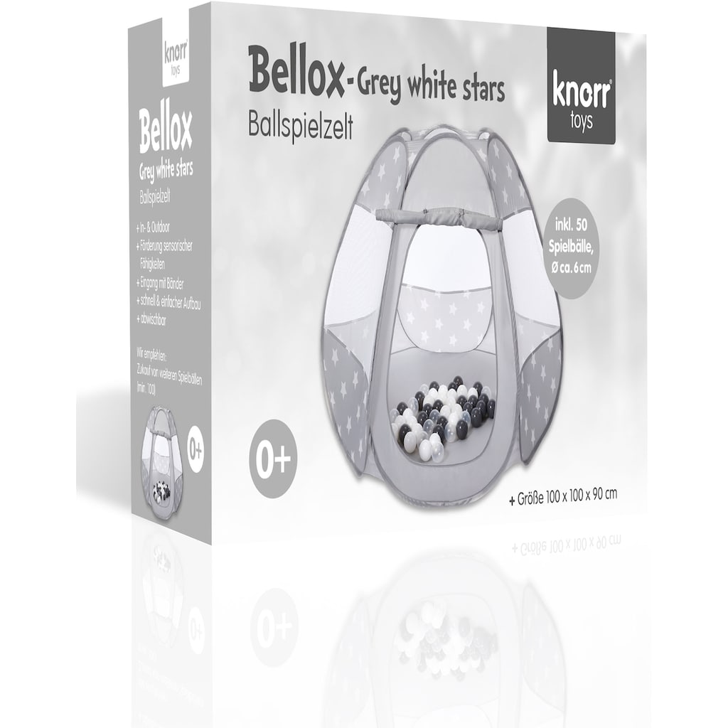 Knorrtoys® Bällebad »Bellox, Grey White Stars«