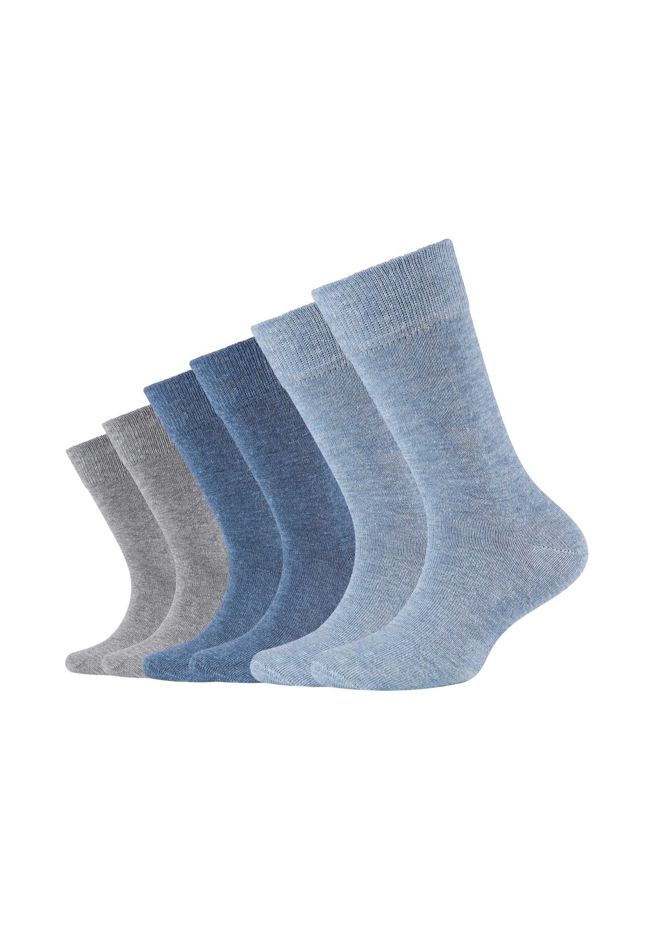 Socken, (6er-Pack), mit gekämmter Baumwolle
