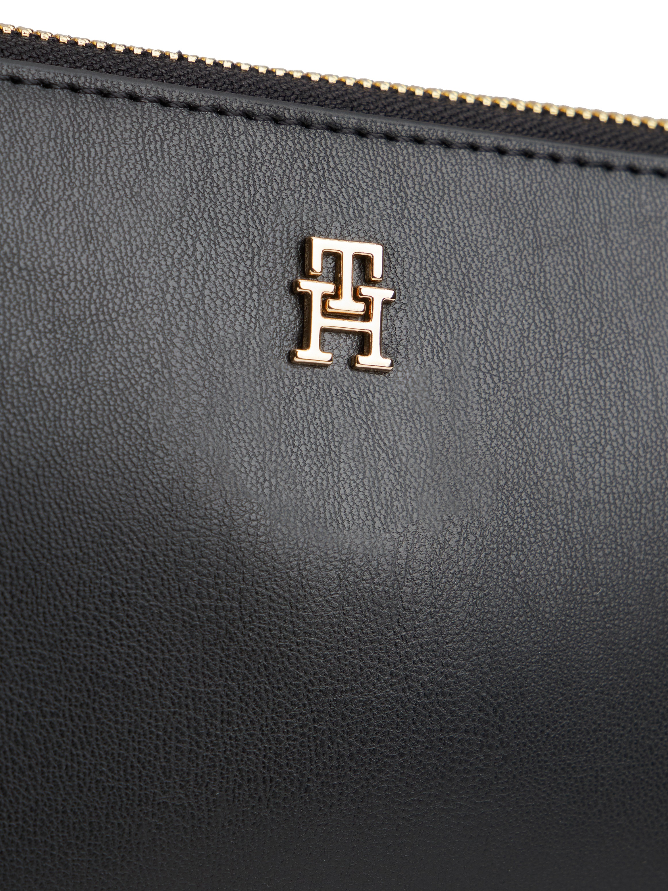 Tommy Hilfiger Kulturbeutel »TH ICON MAKE-UP BAG« , Unisex Kosmetiktasche, Minibag mit praktischer Handschlaufe