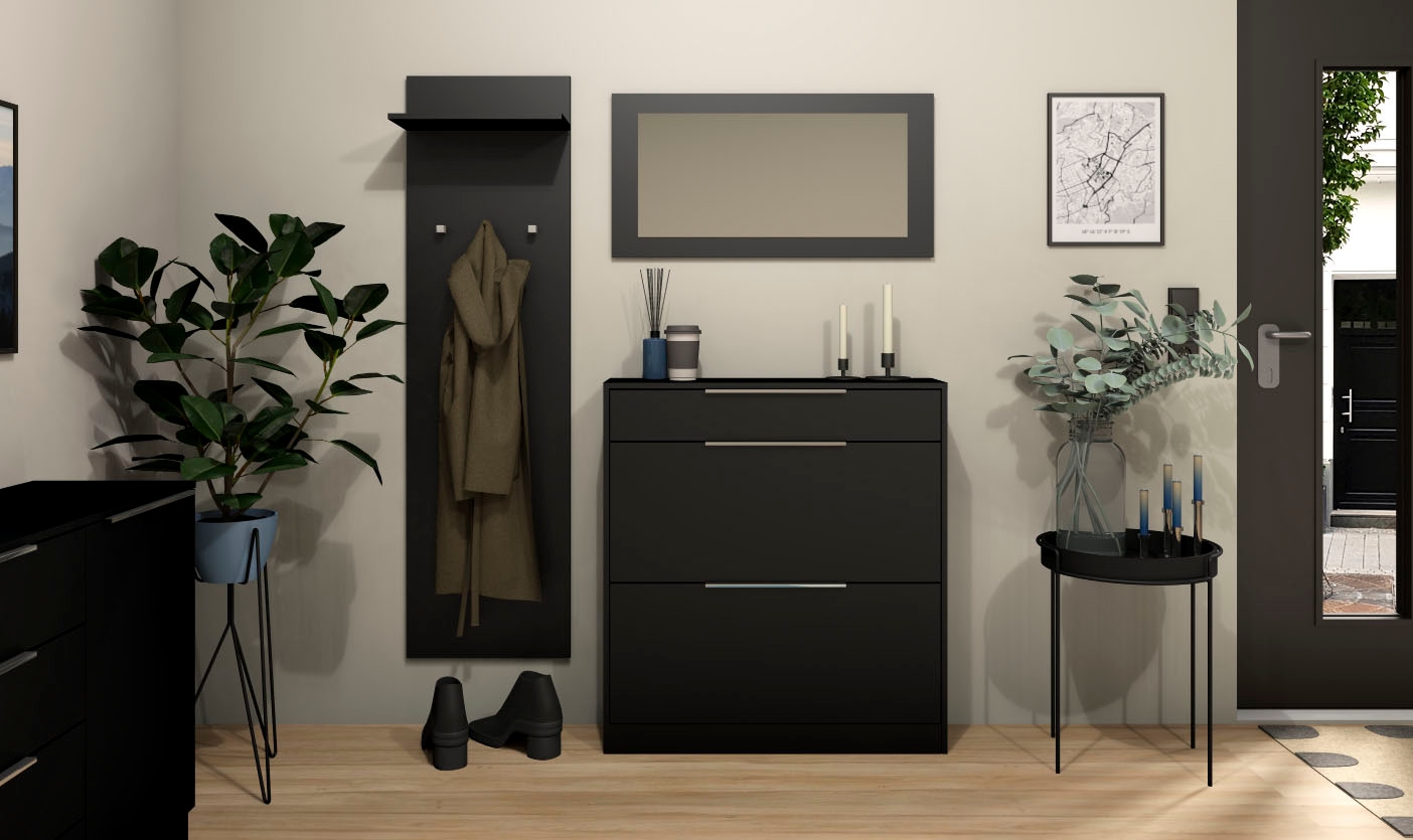 borchardt Möbel Schuhschrank, Stehende Montage, Wandmontage & Glasböden unter Mehr aus der Serie
