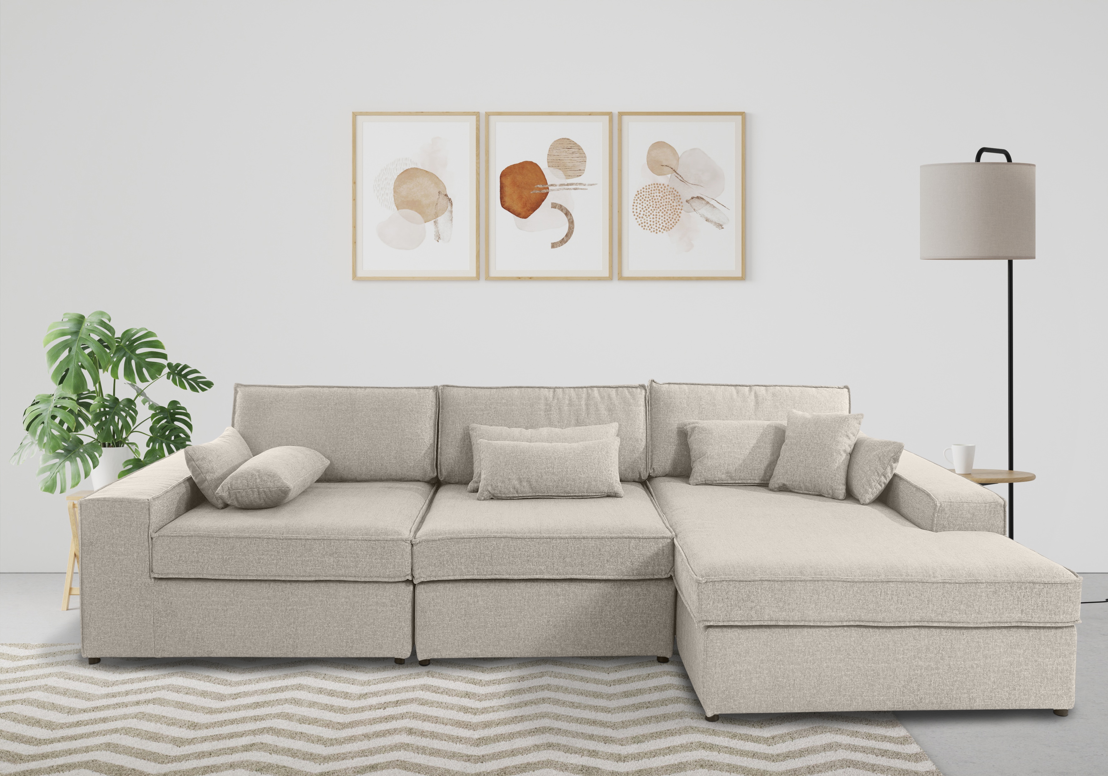 OTTO home Ecksofa "Enid L-Form" 3 Teile, bestehend aus Modulen, in vielen Bezügen, auch in Breitcord