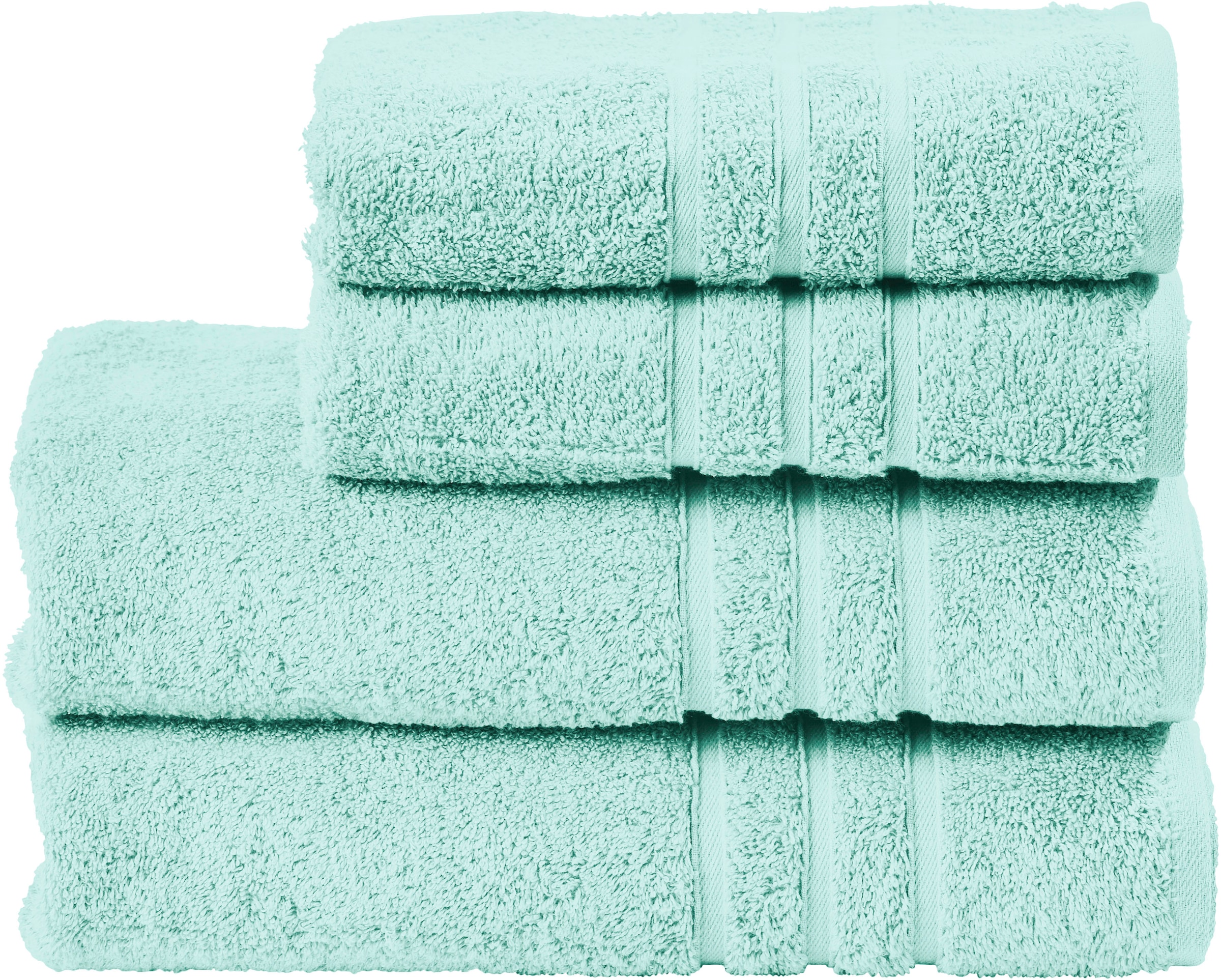 done. Handtuch Set "Daily Uni" Set 4 Stk. Walkfrottier saugfähiges Walkfrot günstig online kaufen