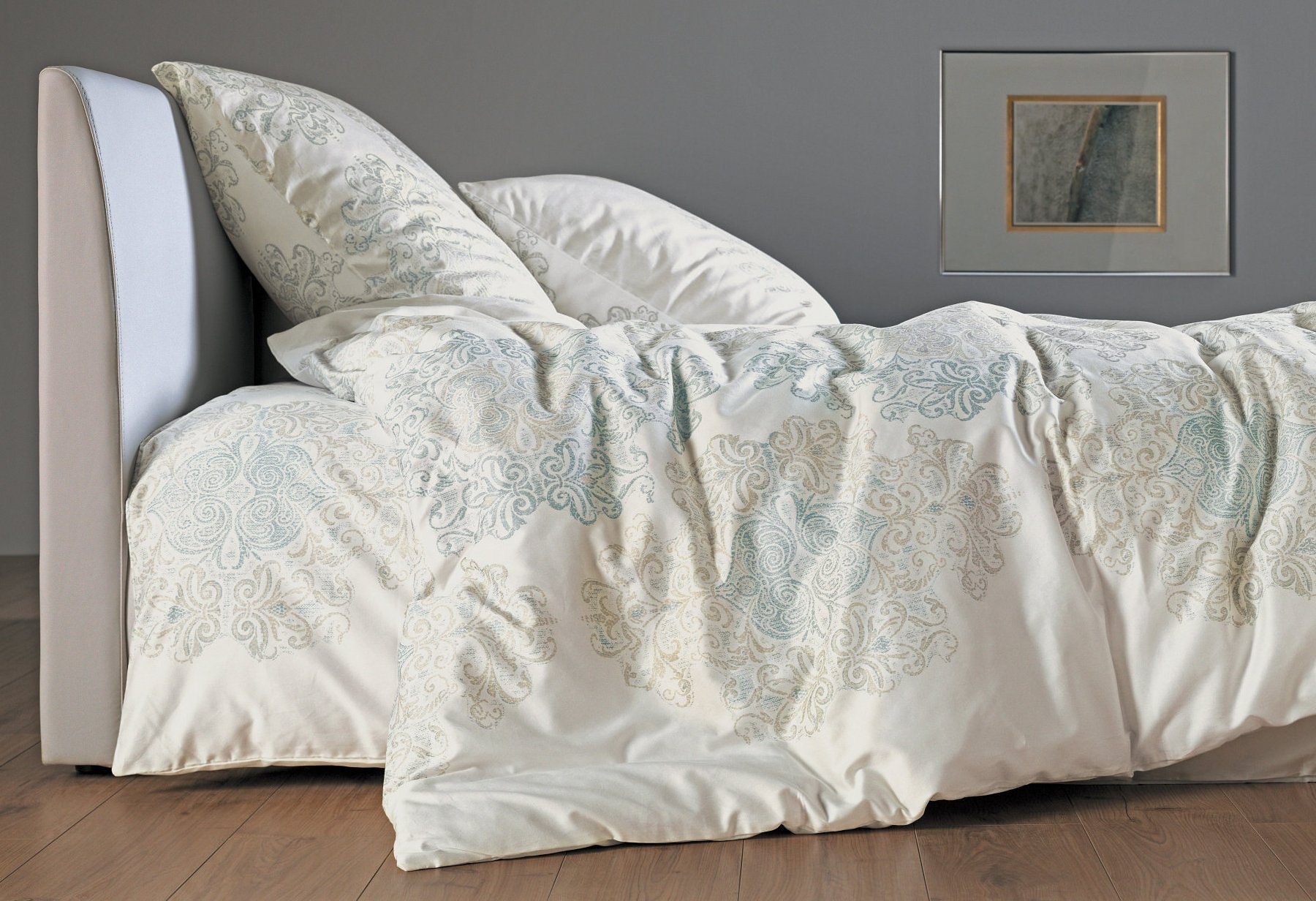 Zeitgeist Bettwäsche »Orient in Gr. 135x200 oder 155x220 cm«, (2 tlg.), mit dezenten Ornamenten, Bettwäsche aus Baumwolle mit Reißverschluss