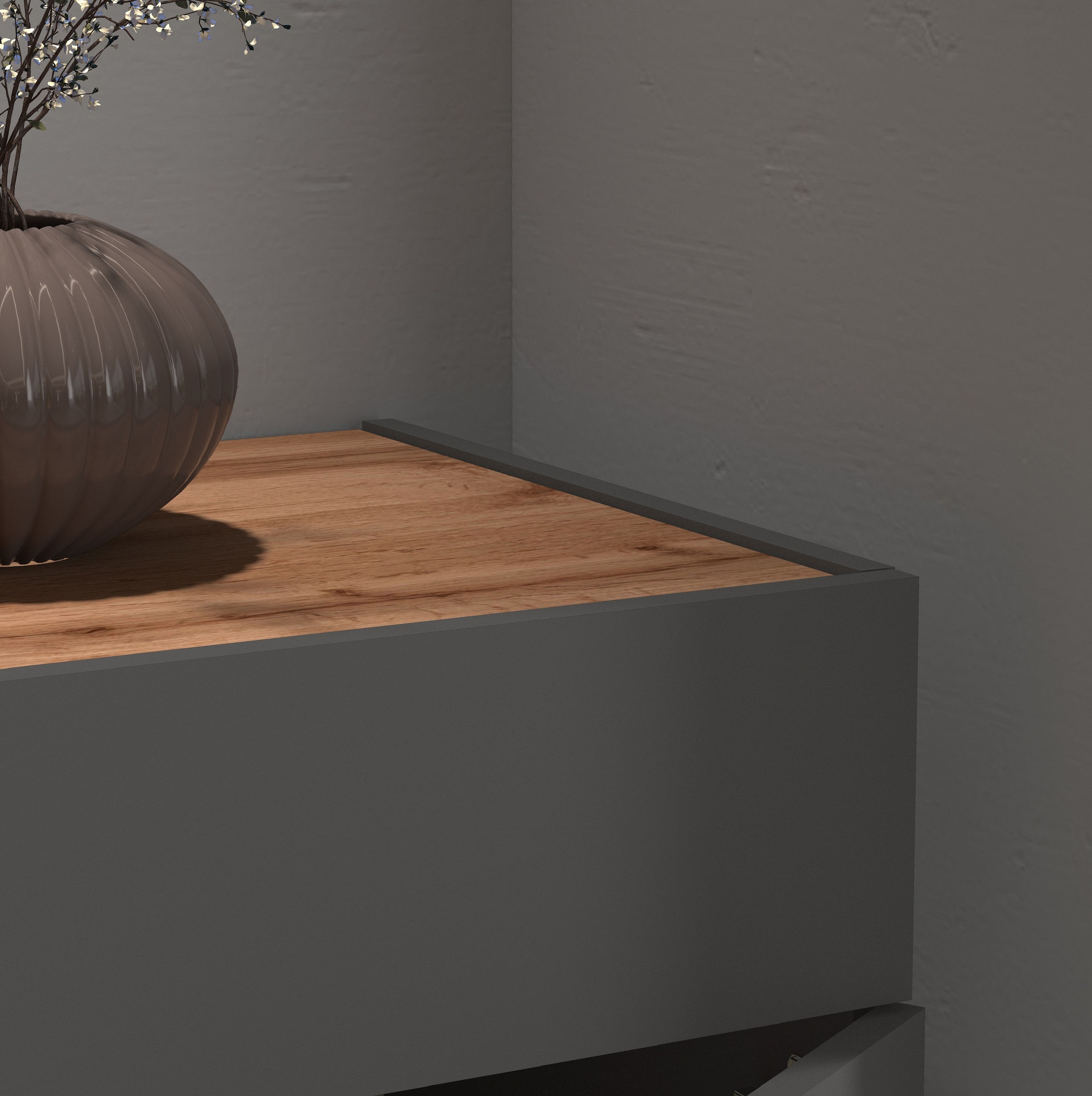 INOSIGN Sideboard »Garda, Kommode, Schrank, Kredenz«, 3 Türen, 1 Schublade, grifflos Breite 120,1 cm