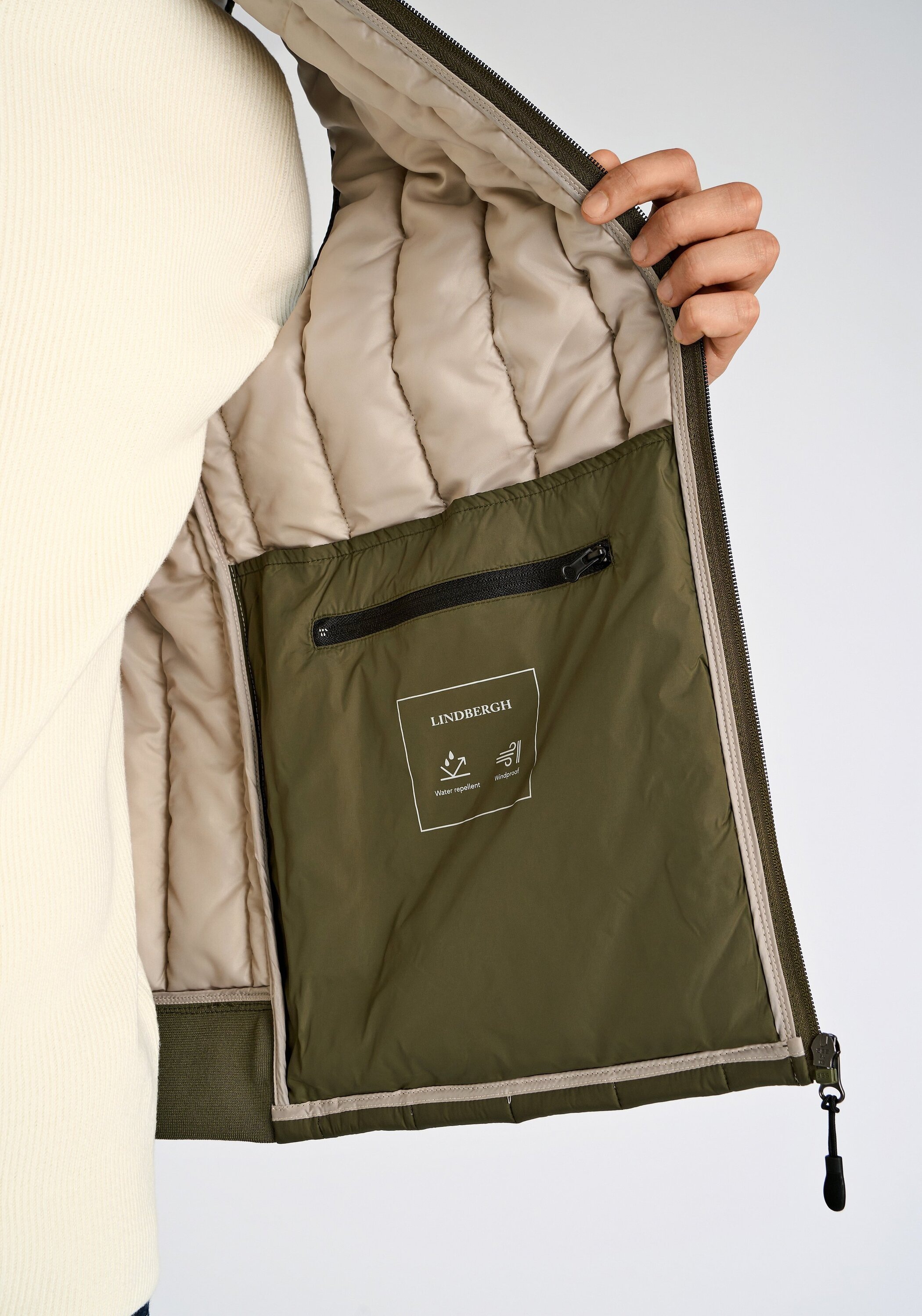 LINDBERGH Steppweste »Wattierte Weste Relaxed Fit«