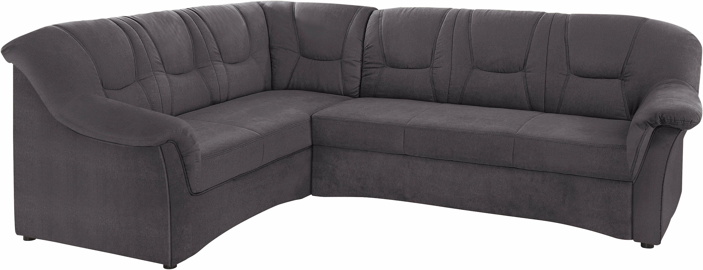 DOMO collection Ecksofa »Sarafina zeitlos und komfortabel, optional mit Federkern, L-Form«, wahlweise mit Bettfunktion