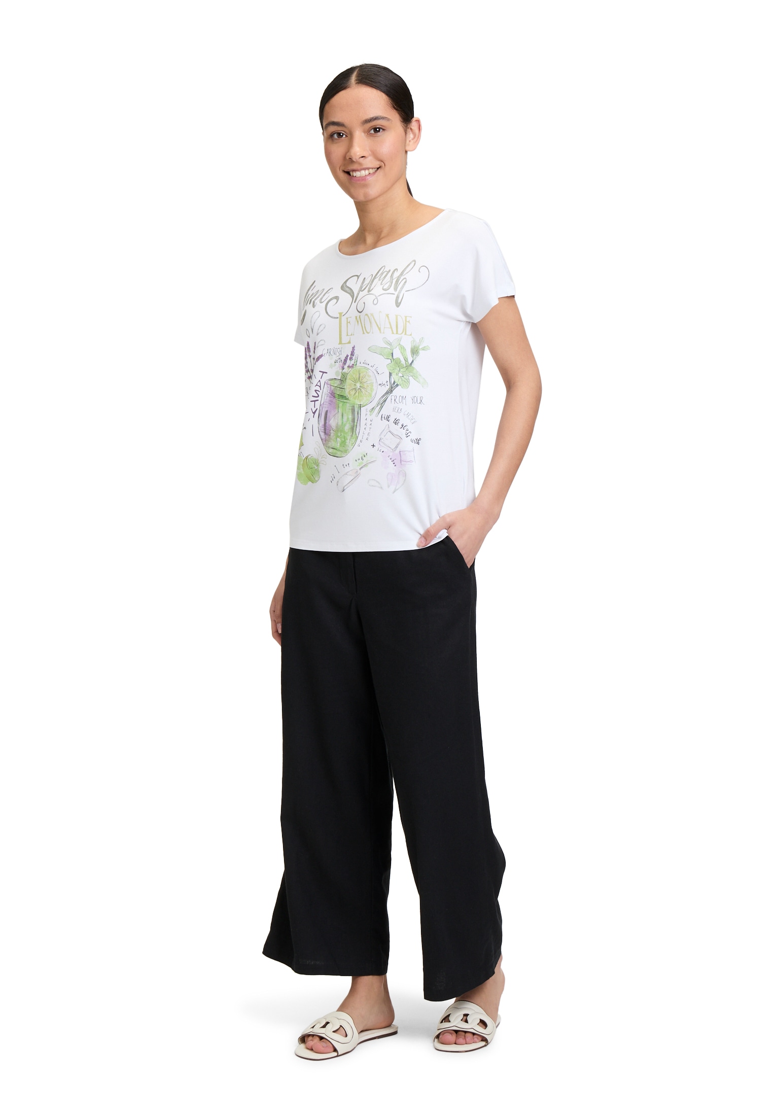 Betty Barclay Kurzarmshirt »Betty Barclay Basic Shirt mit U-Boot-Ausschnitt«, (1 tlg.), Druck
