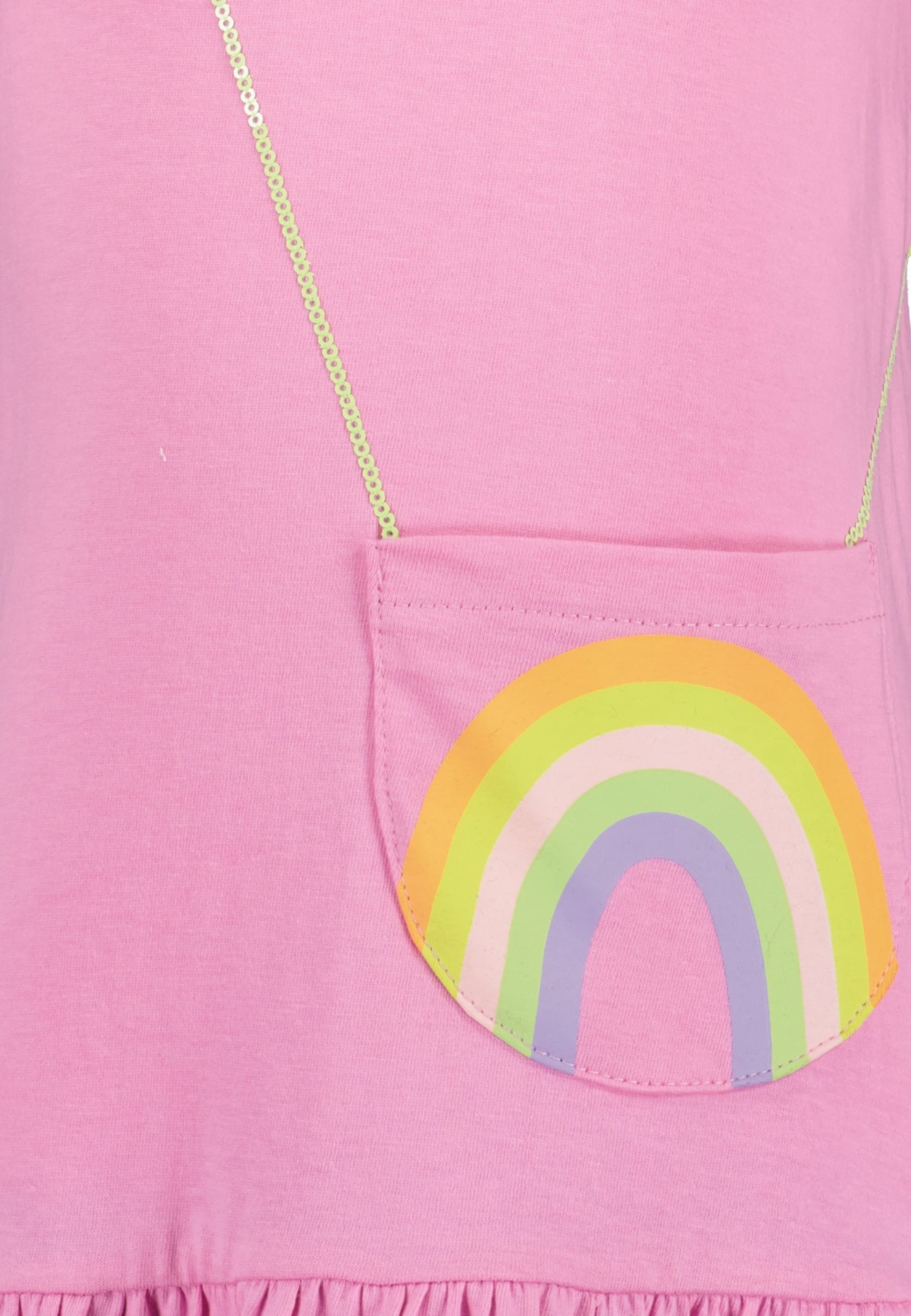 Thumbnail - Blue Seven Jerseykleid "Blue Seven Mädchen Kleid mit Regenbogen" aufgesetzte Tasche