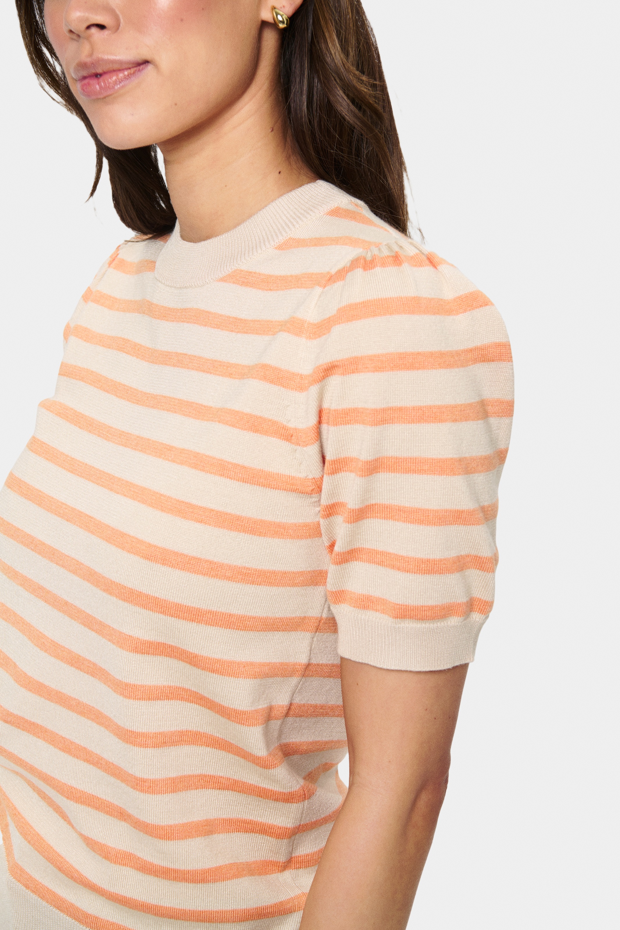 Thumbnail - Saint Tropez Kurzarmpullover "MilaSZ SS Striped"