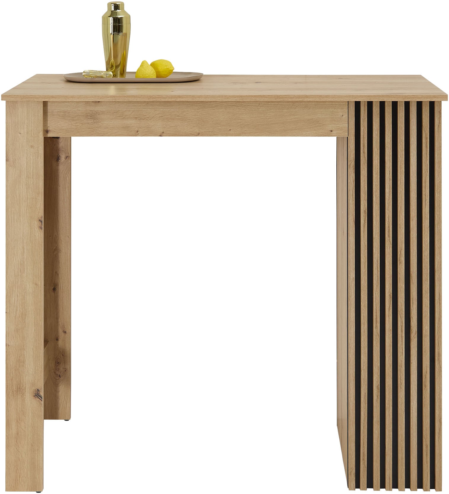 Stolkom Bartisch »Mojito B/H/T 115x103x50 cm« 1 Stk. tlg. Beidseitig montierbar, 4 offene Fächer