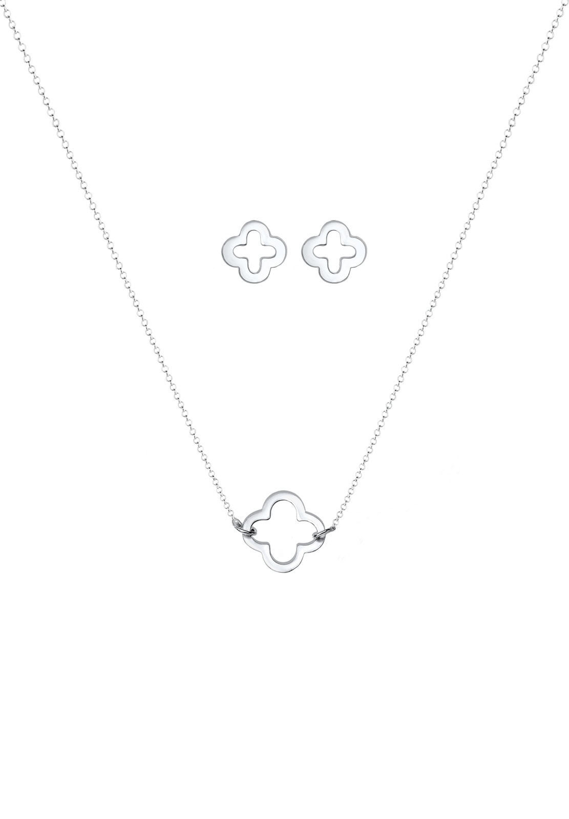 Elli Schmuckset »Kleeblatt 925 Sterling Silber« ()