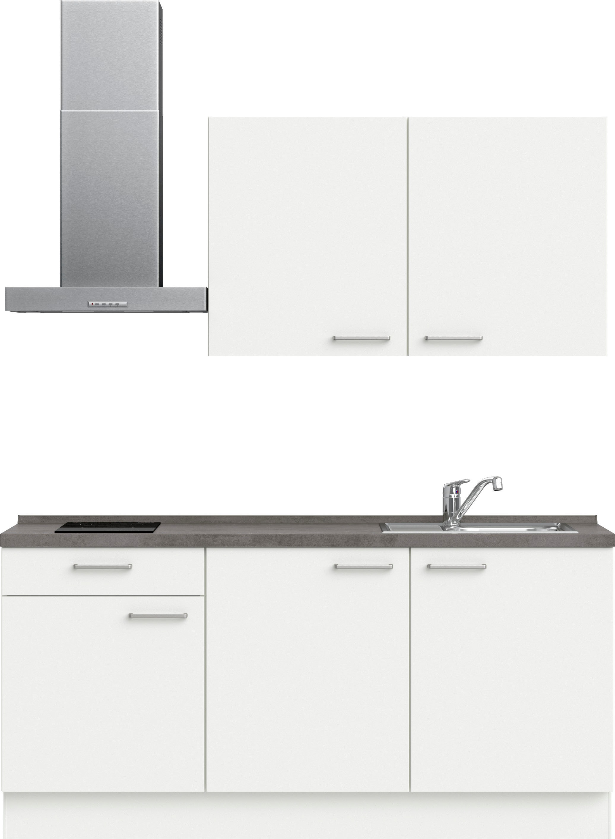 nobilia ""Touch I", NEU: individuell anpassbar mit gratis Profi-Beratung" vormontiert, Breite 180 cm, Ausrichtung wählbar, wahlw. mit E-Geräten
