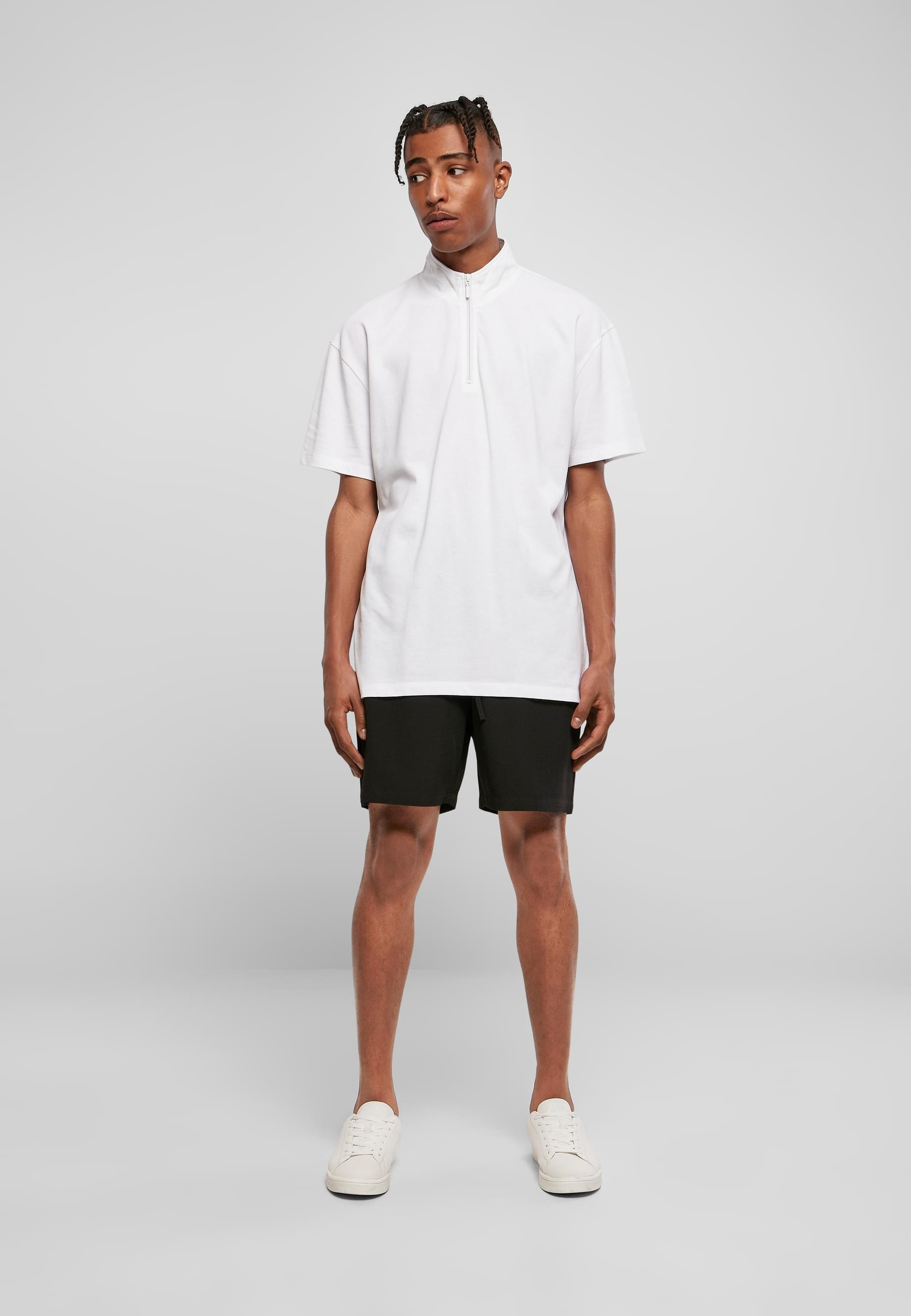 URBAN CLASSICS T-Shirt »Urban Classics Herren Boxy Zip Pique Tee«, (1 tlg.)