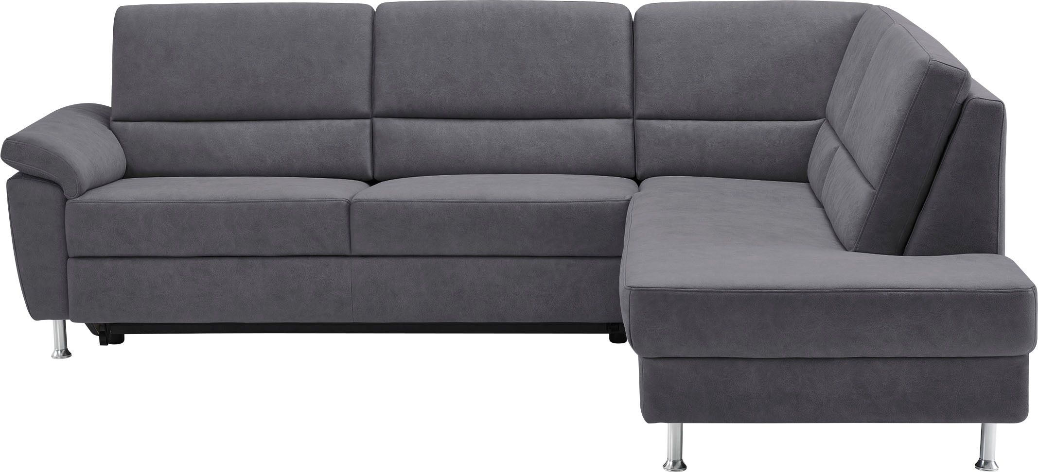 CALIZZA INTERIORS Ecksofa »Onyx L-Form«, Ottomane links oder rechts, wahlweise mit Bettfunktion, Breite 257 cm