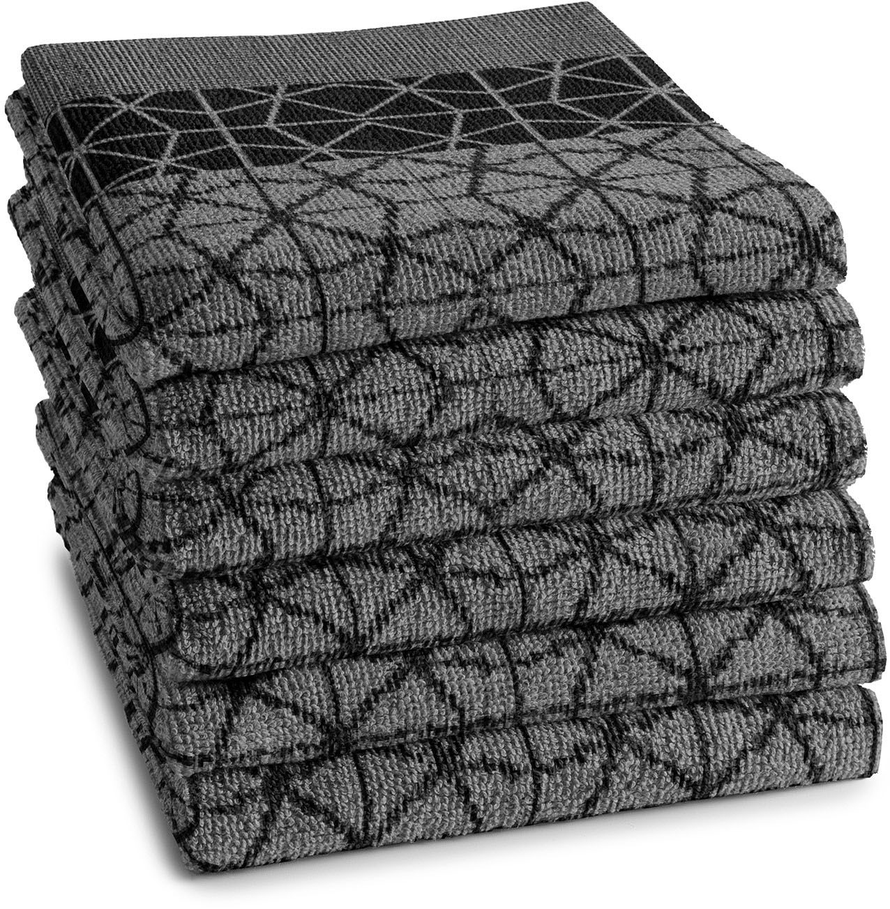 DDDDD Geschirrtuch "Chrystal" Küchenhandtuch aus weicher Frottee, 50 x 55 c günstig online kaufen