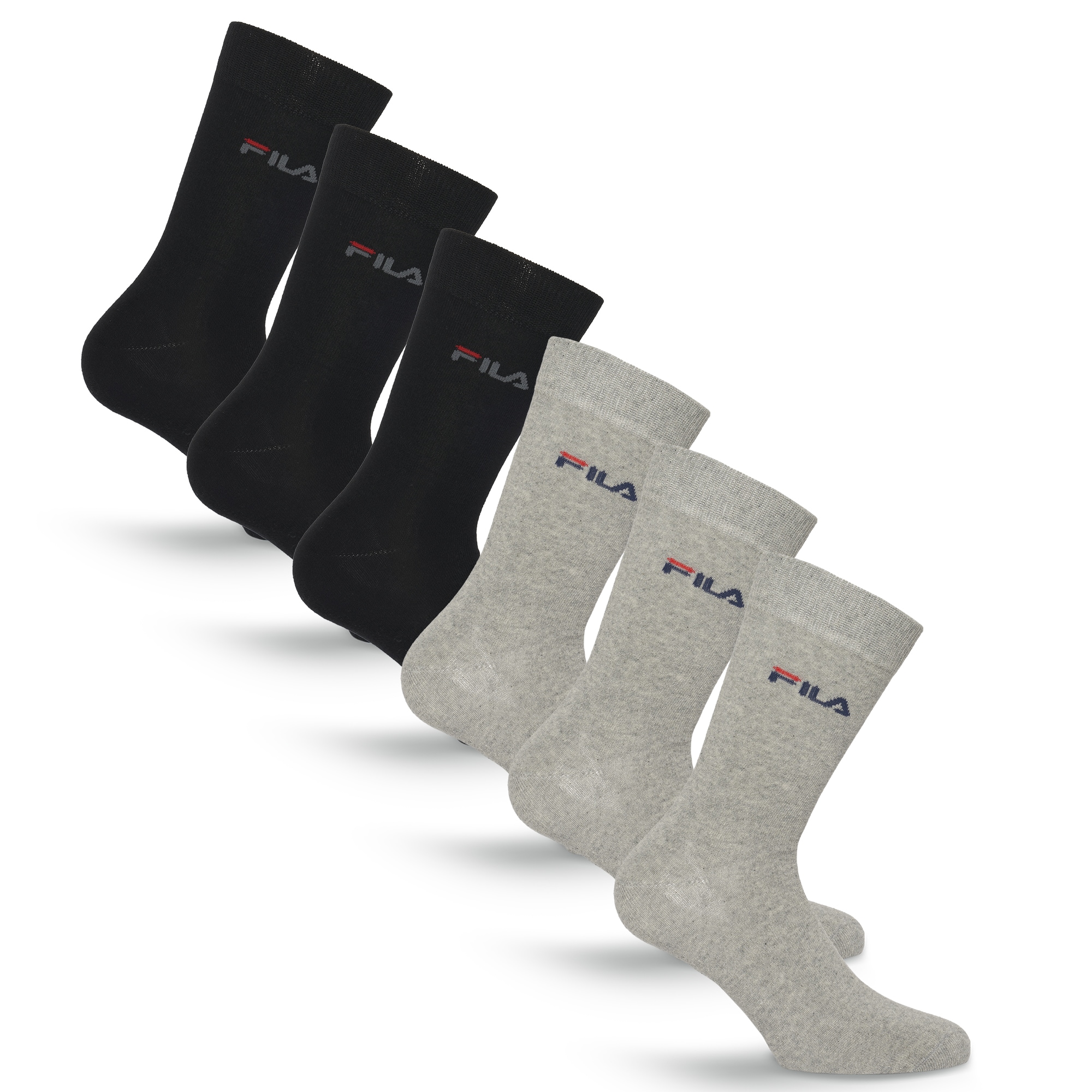 Fila Socken "UNISEX LIFESTYLE PLAIN SOCKS" 6 Paar, 6 Paar tlg. mit eingestr günstig online kaufen
