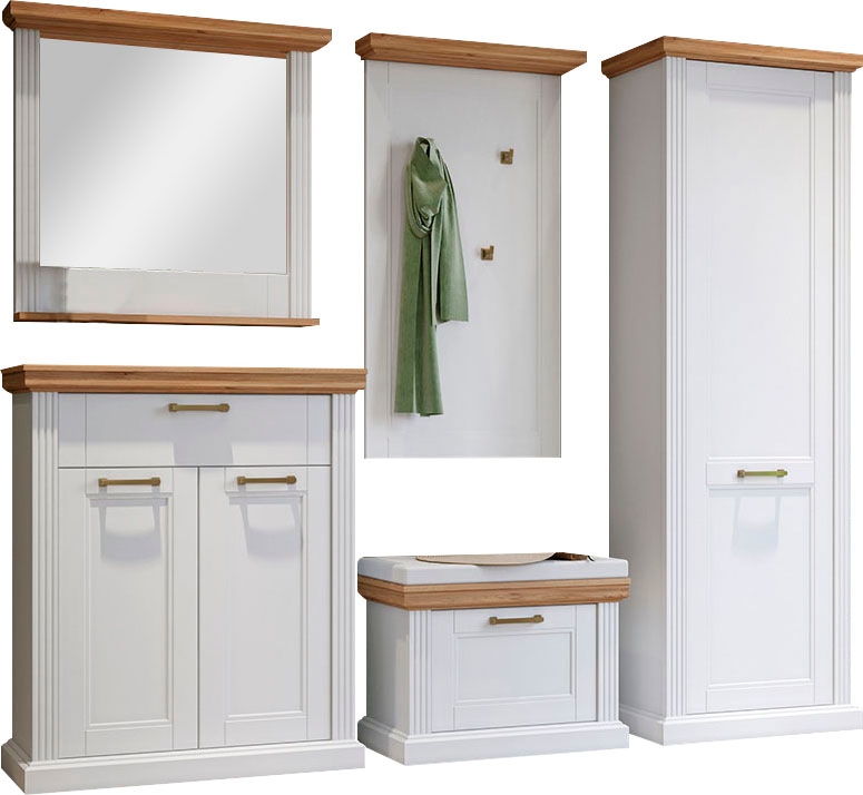Home affaire Garderoben-Set "Tara", (Set, 5 St., Garderobenschrank,Schuhsch günstig online kaufen
