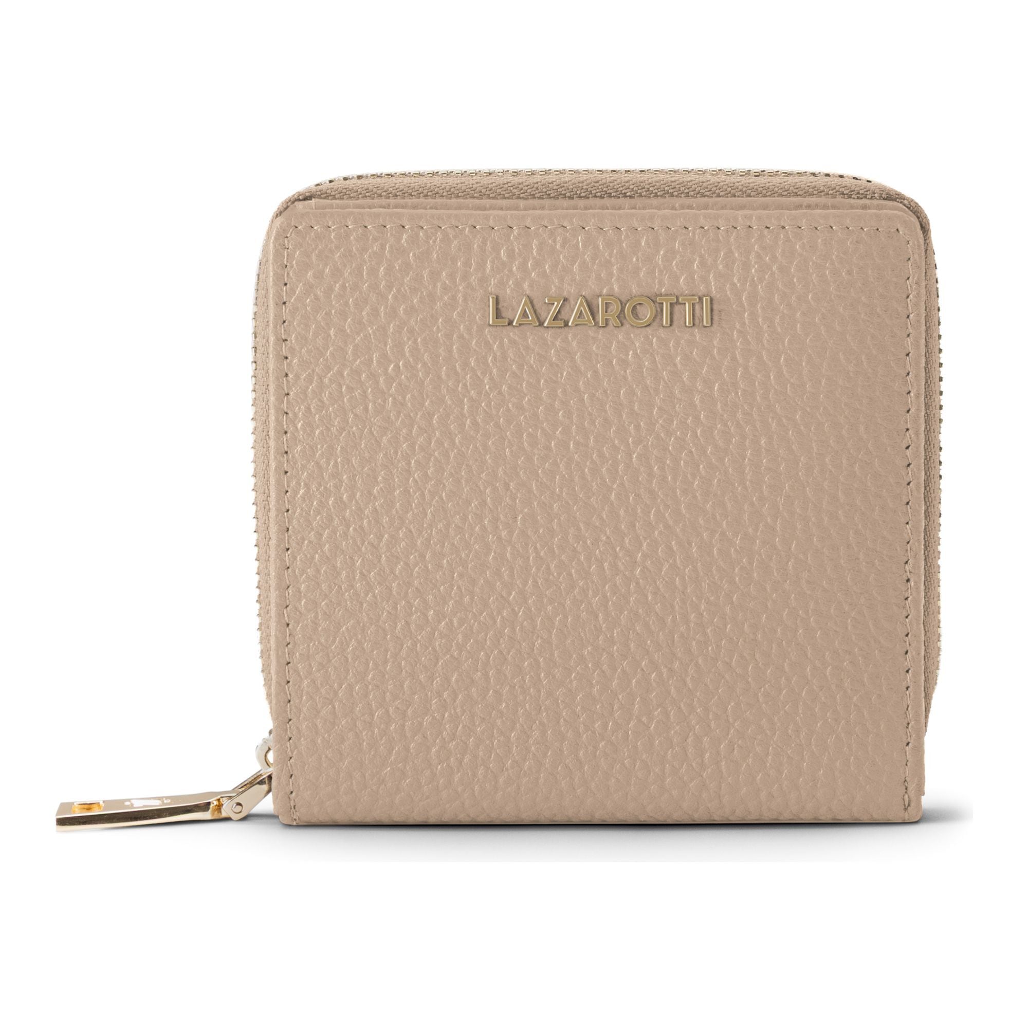 Lazarotti Geldbörse "Bologna Leather Medium Zip-Around Geldbörse Leder 10 cm"
