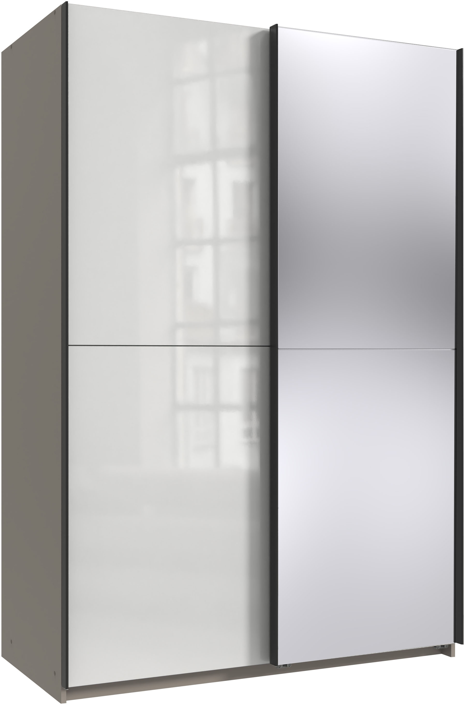 Wimex "Mugano, B/T/H 135 oder 180/65/198cm, Made in Germany" wähle Deine Ausstattung: Basic oder Premium, 2 Schwebetüren mit oder ohne Spiegel, Metallgriffe