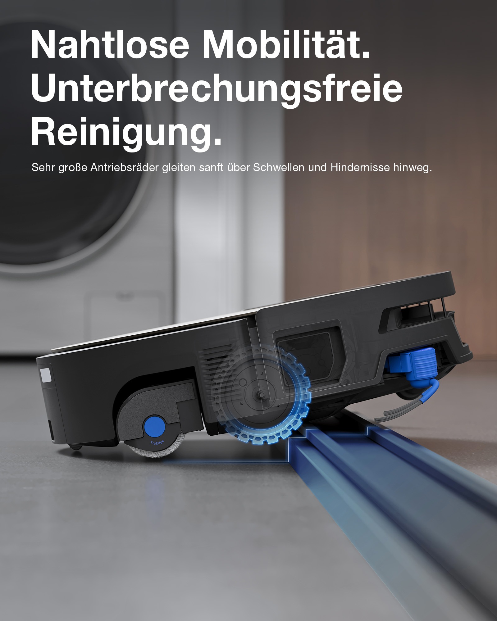 ECOVACS Nass-Trocken-Saugroboter »DEEBOT X12S, inkl. OmniCyclone Station« 27.000 Pa + 53 AW Saugleistung, 27cm Wischrolle