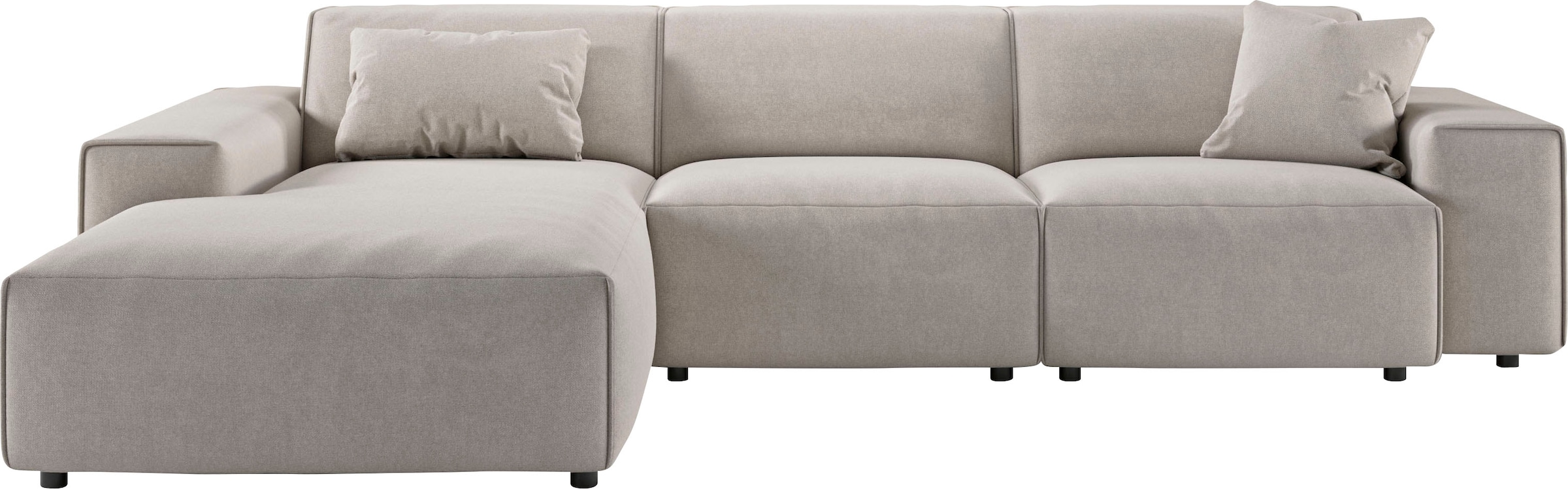 andas Ecksofa »Glimminge auch in Breitcord, Feincord, Bouclé + Easy care-Bezug«, L-Form, Breite 294, Zierkissen