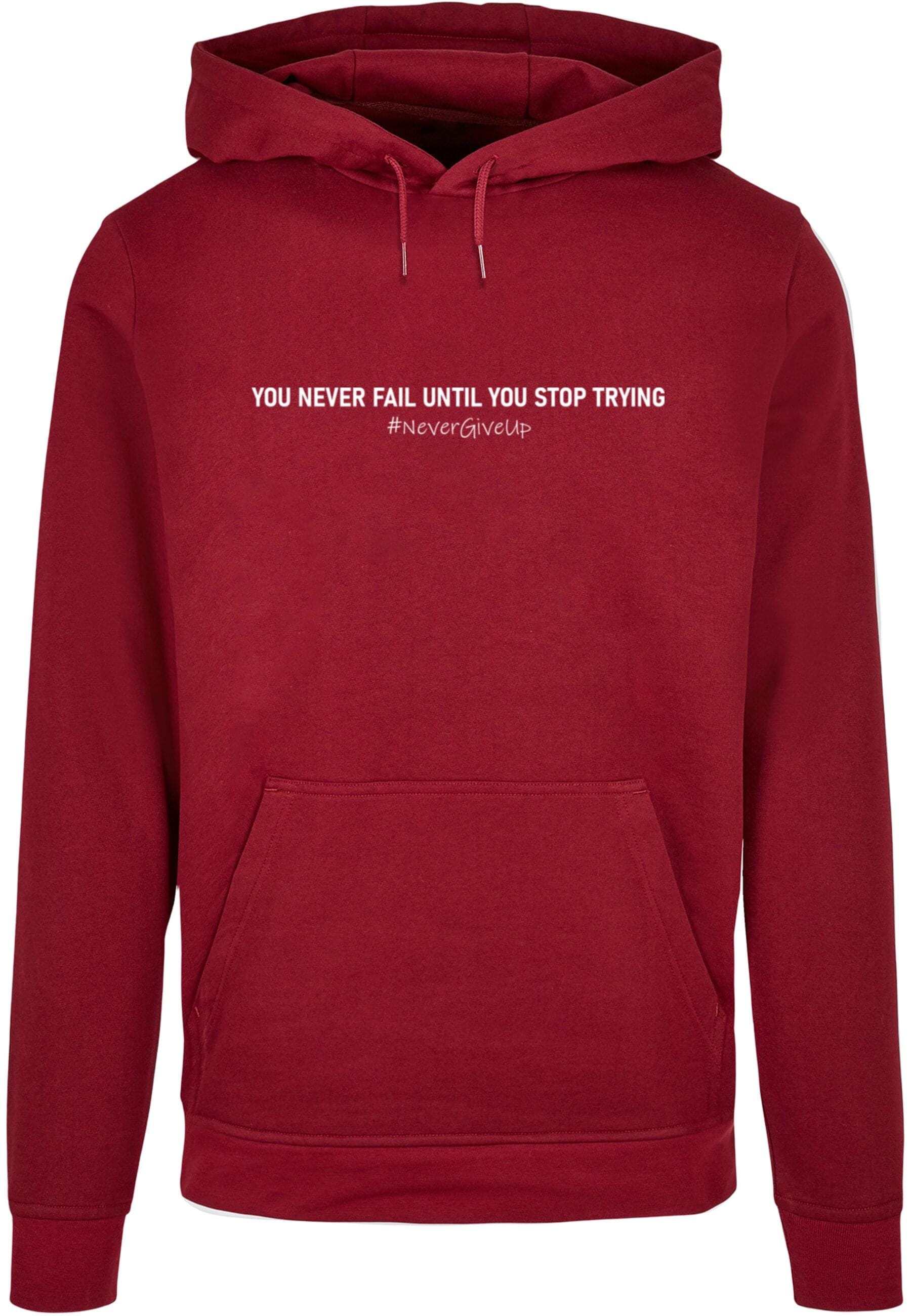 Merchcode Kapuzensweatshirt "Merchcode Herren Never Give Up Basic Hoody" günstig online kaufen