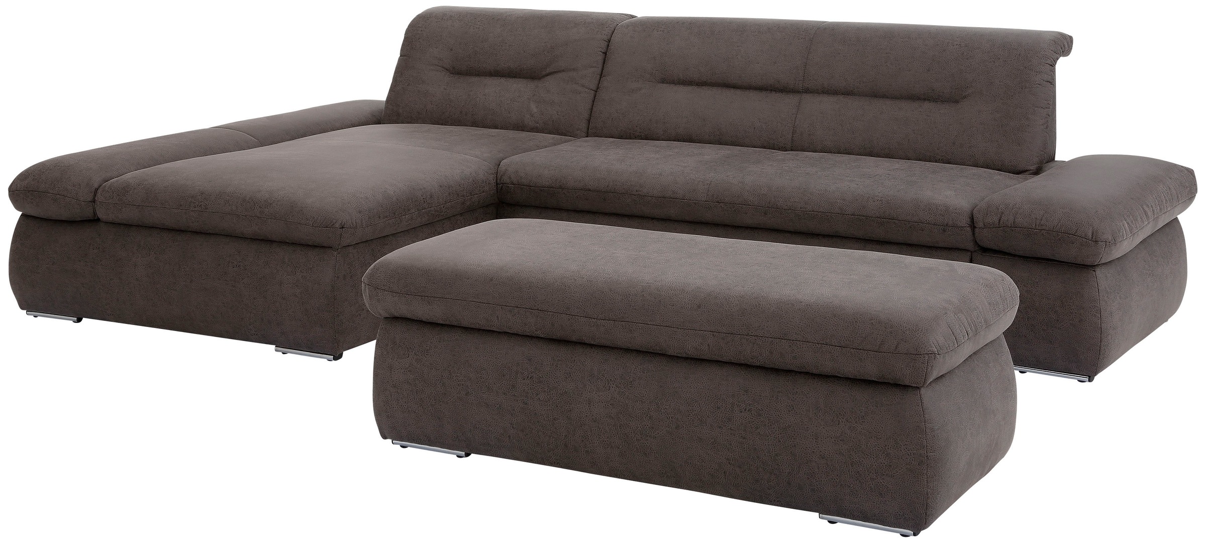 INOSIGN Ecksofa »Avesa L-Form«, Wahlweise mit Armteilvertsellung und Bettfunktion, B/T/H: 300/172/80cm