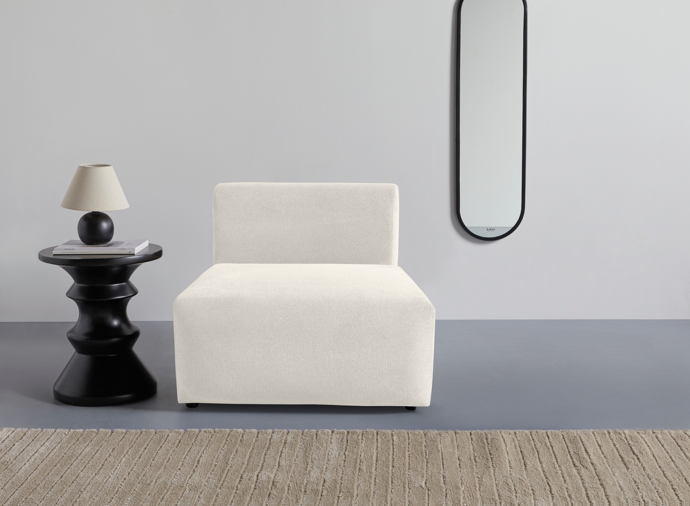 LeGer Home by Lena Gercke Sessel »LYZA Sofa-Mittelelement, Maße B/T/H: 76/96/74 cm« als Modul oder separat verwendbar, für individuelle Zusammenstellung